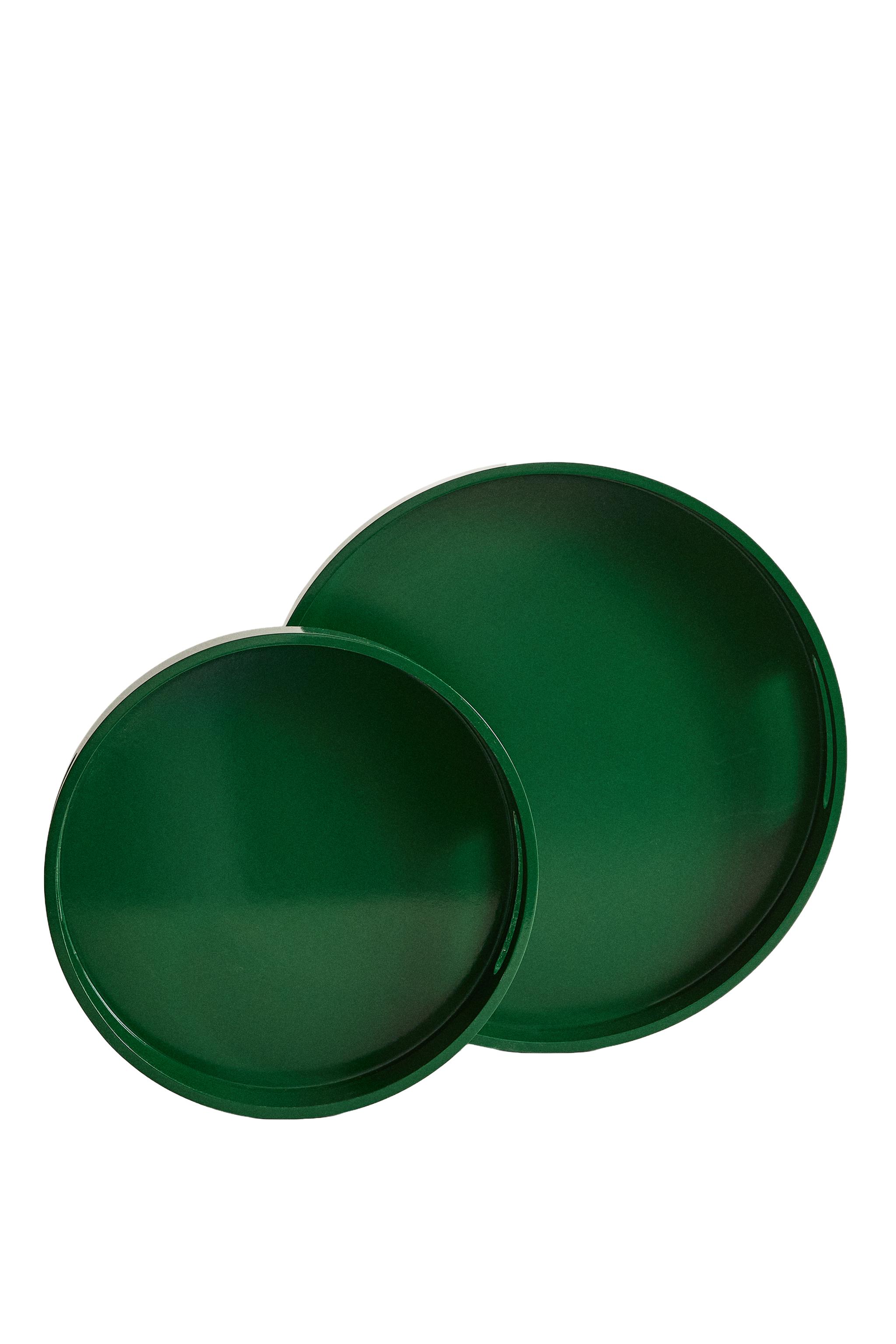 КРУГЛЫЙ ЛАКИРОВАННЫЙ ПОДНОС — Zara Home