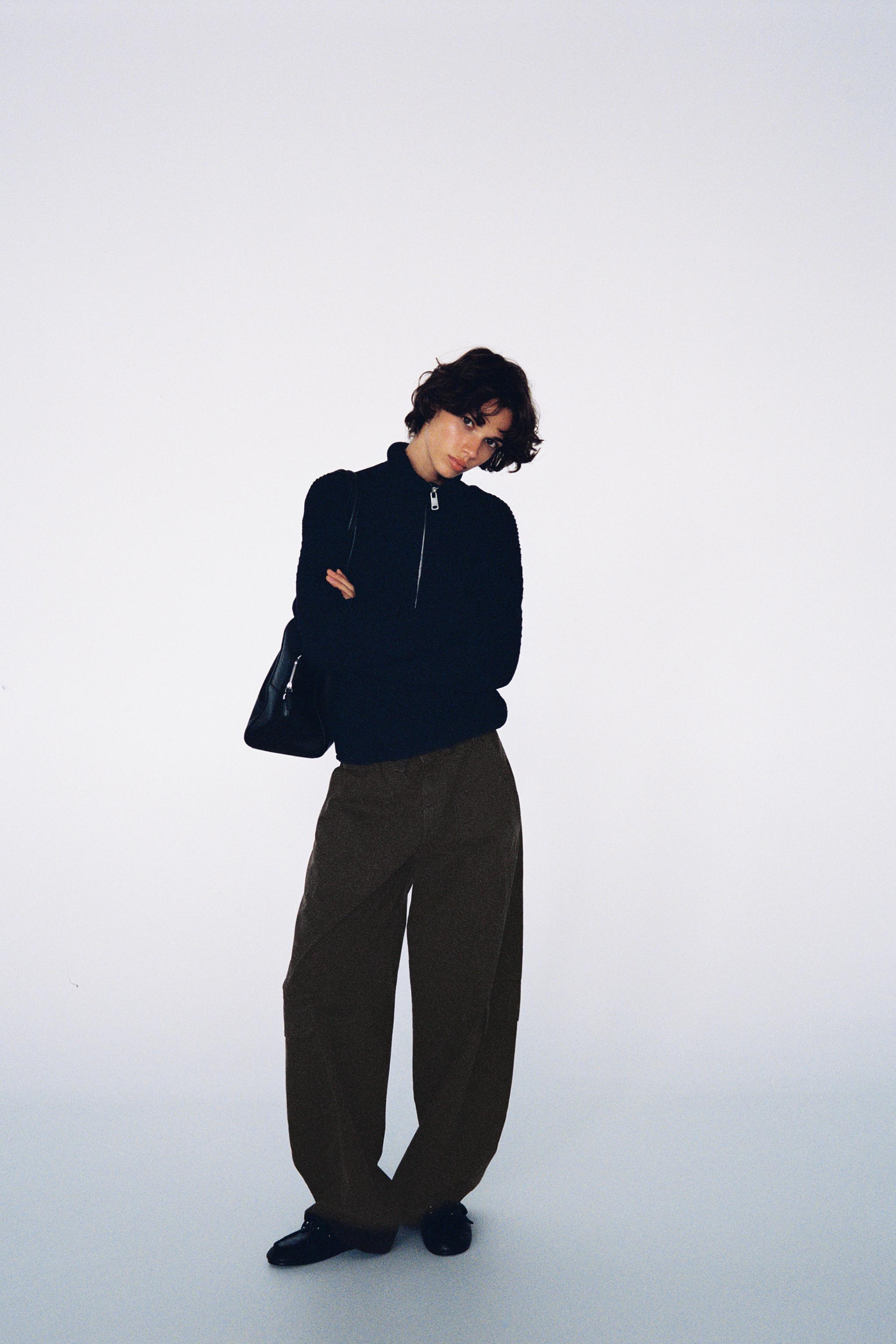 Джемпер из фактурной вязки — ZARA