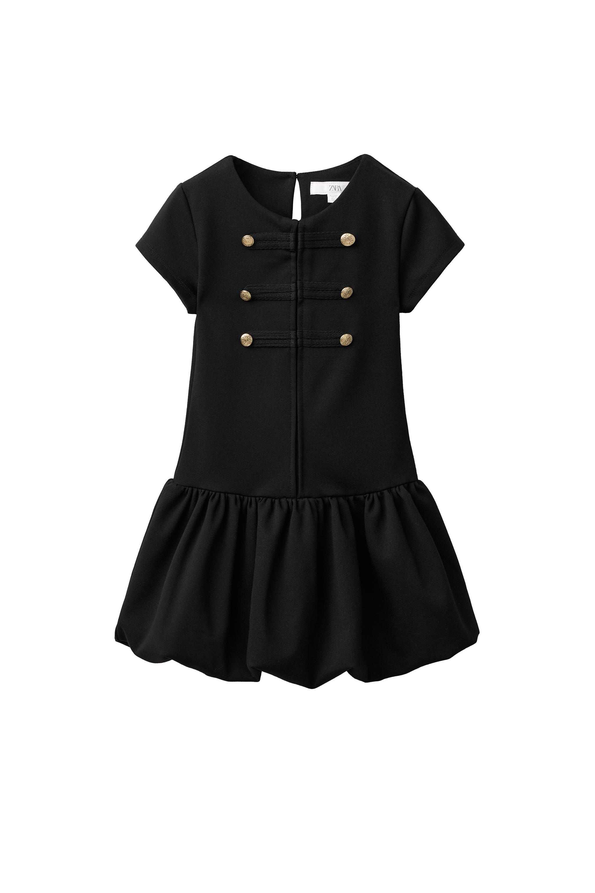 ПЛАТЬЕ БАЛЛОН С ПУГОВИЦАМИ — ZARA