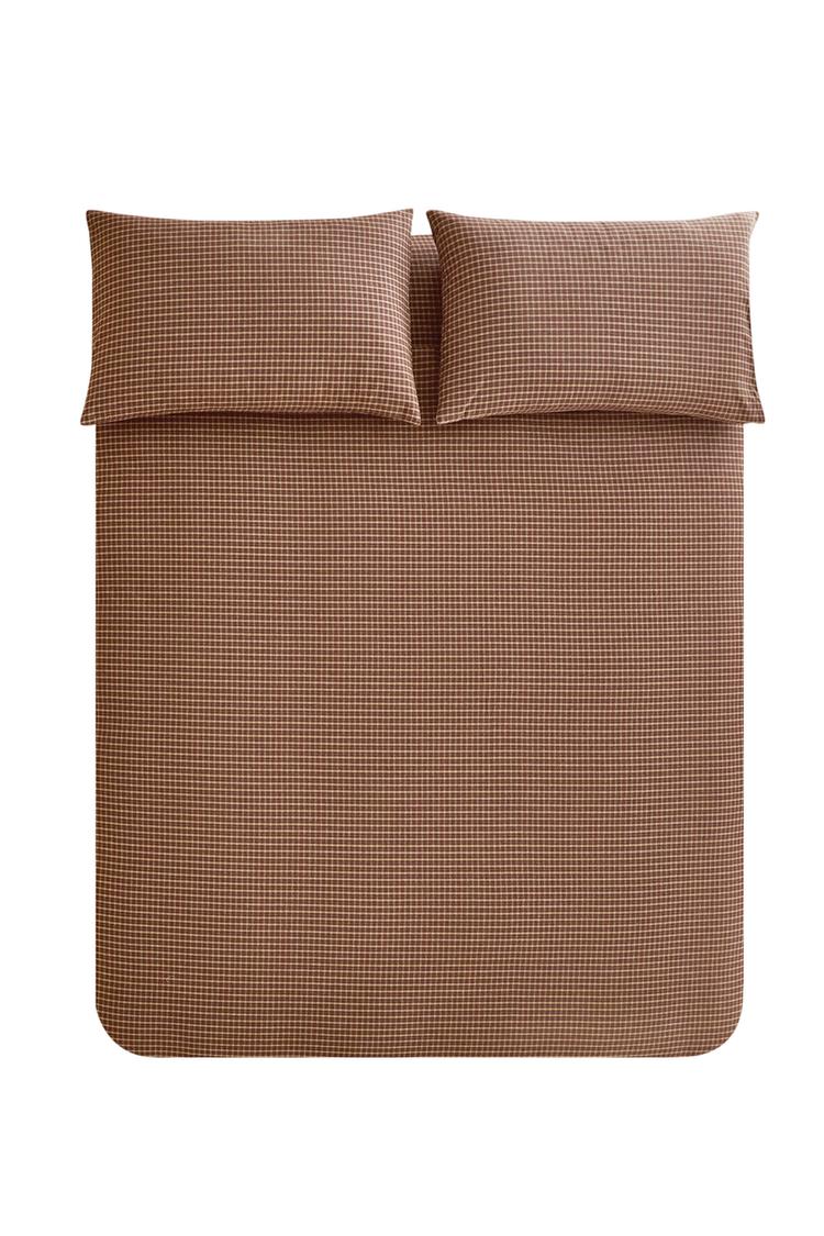 CHECK FLANNEL DUVET COVER (160 G/M²)