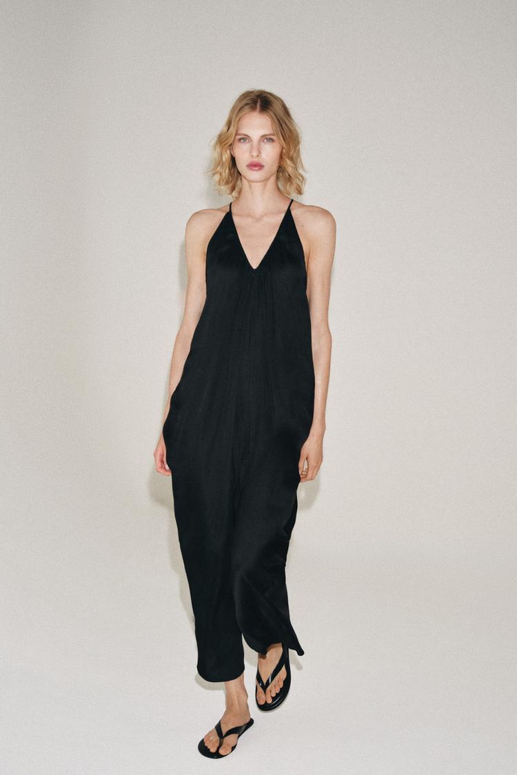 Платье ZW COLLECTION из сатина с драпировкой