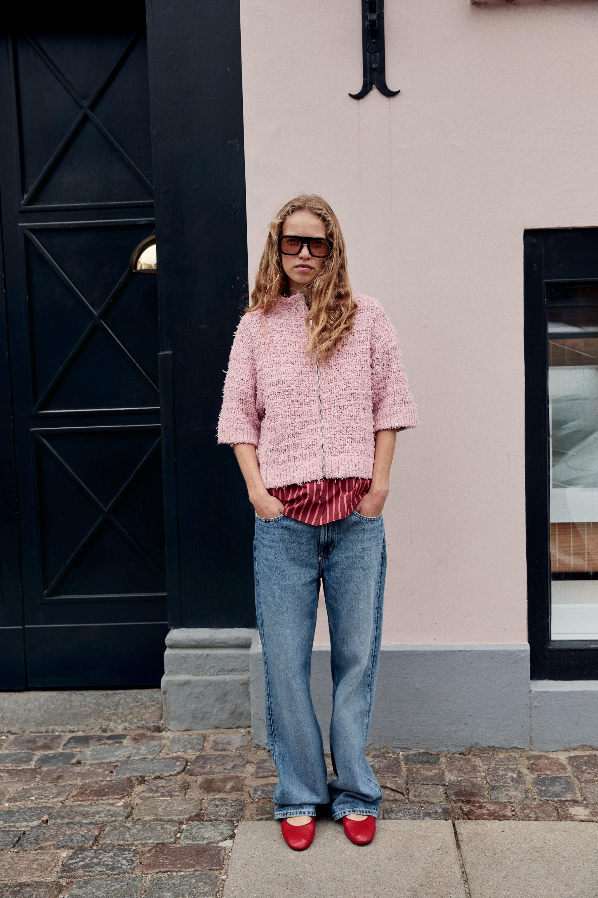 Фактурный кардиган — ZARA