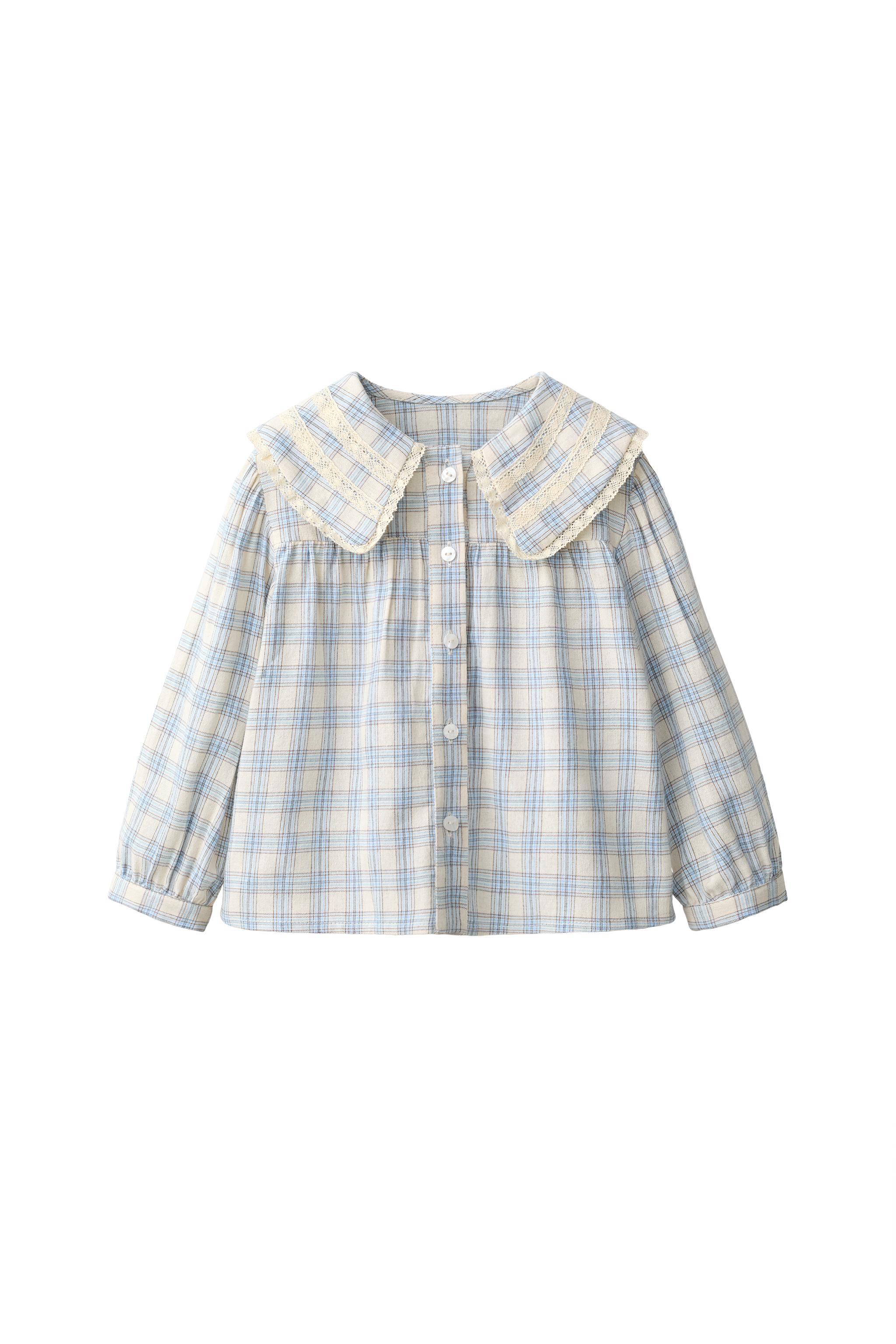 КЛЕТЧАТАЯ РУБАШКА В РОМАНТИЧЕСКОМ СТИЛЕ — ZARA