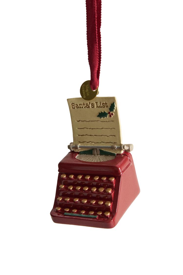 TYPEWRITER CHRISTMAS TREE ORNAMENT