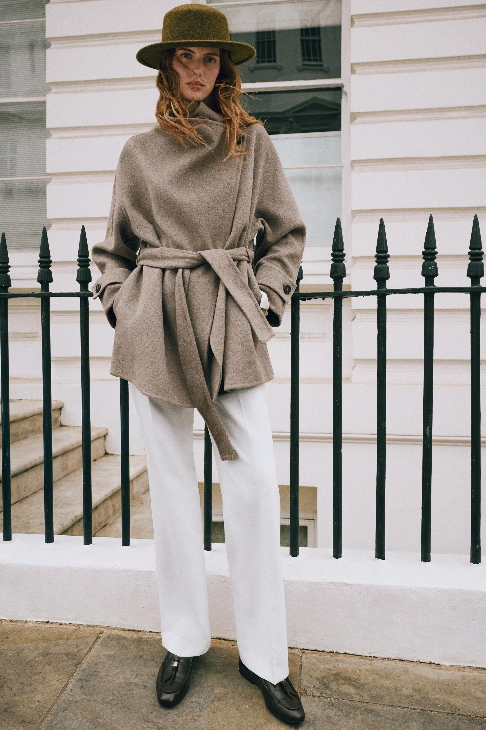 100% WOOL FELT BEANIE — ZARA