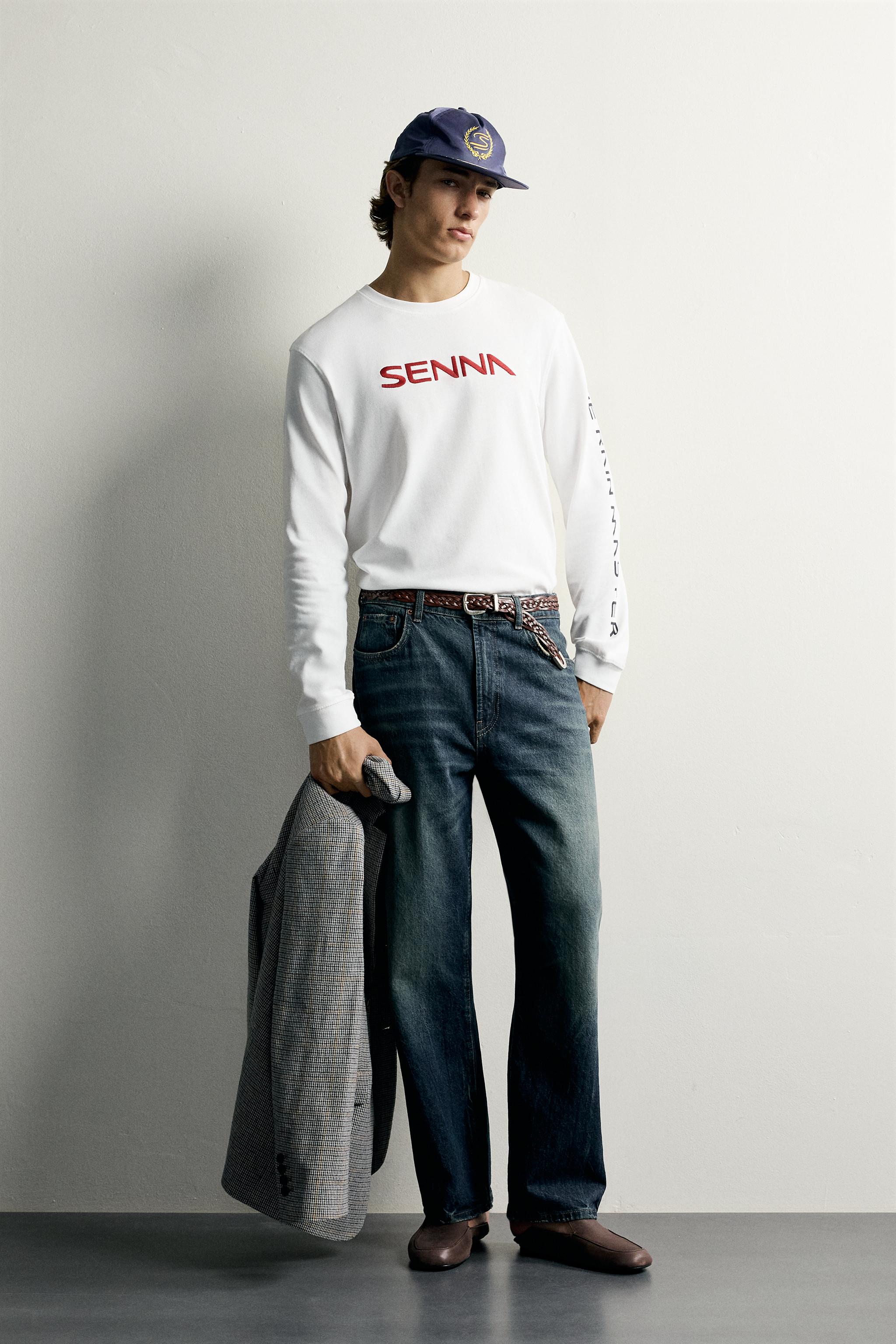 ФУТБОЛКА С ПРИНТОМ AYRTON SENNA © — ZARA