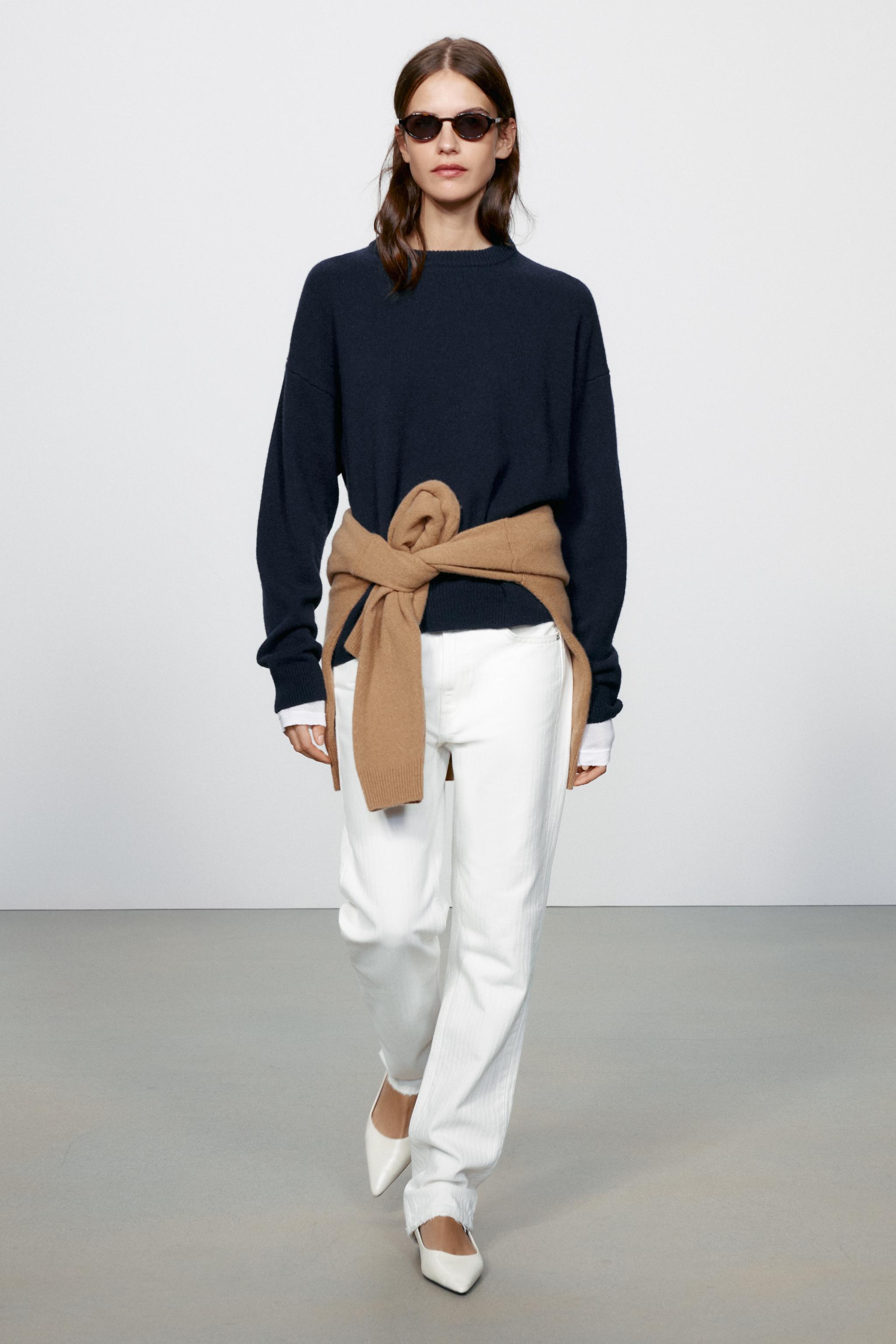 Базовый джемпер из кашемира и шерсти — ZARA