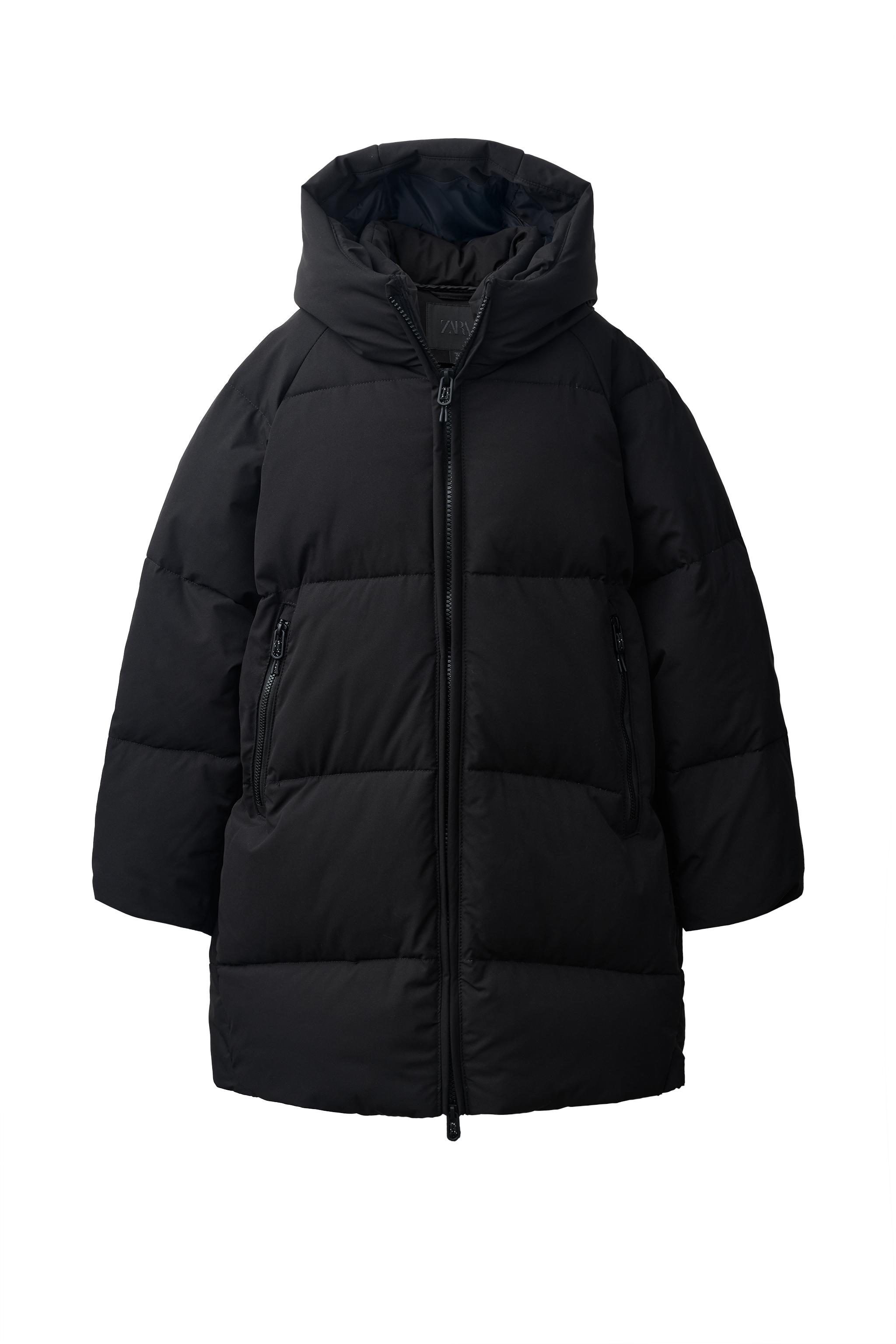 ДЛИННЫЙ ПУХОВИК 50% ПУХА 50% ПЕРА WATER REPELLENT — ZARA