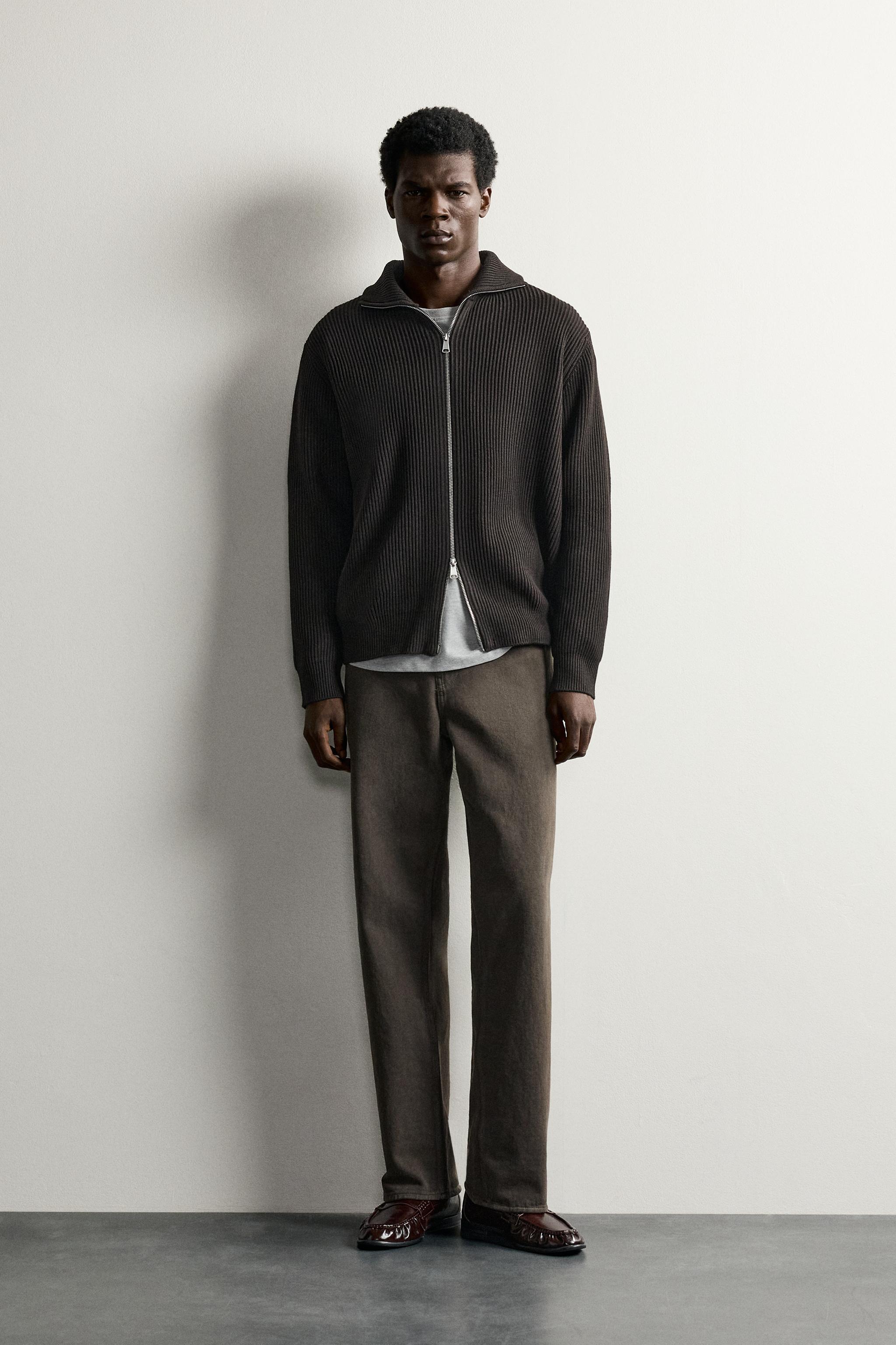 Кардиган из плотного трикотажа на молнии — ZARA