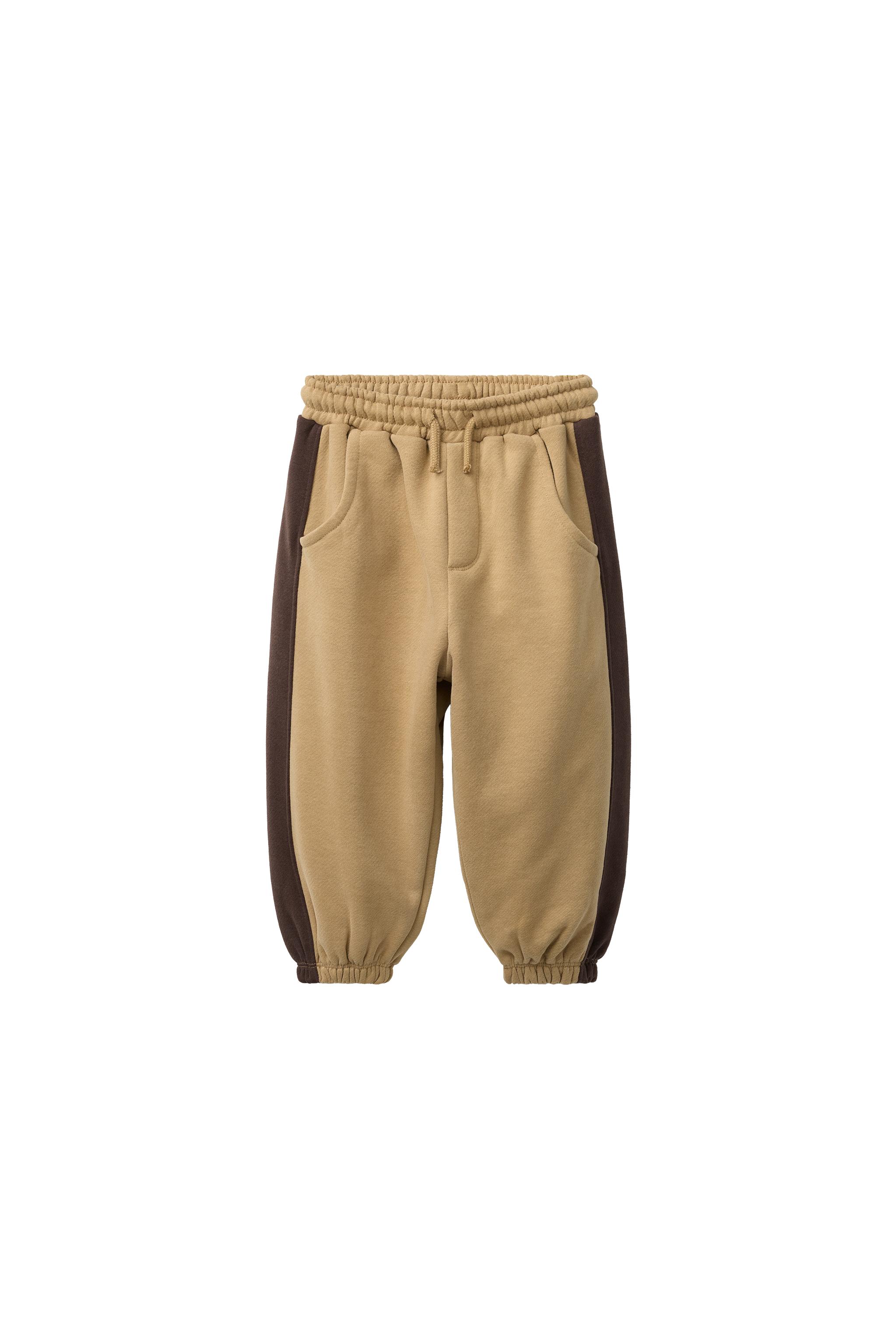 COLOUR BLOCK FLEECE JOGGERS — ZARA