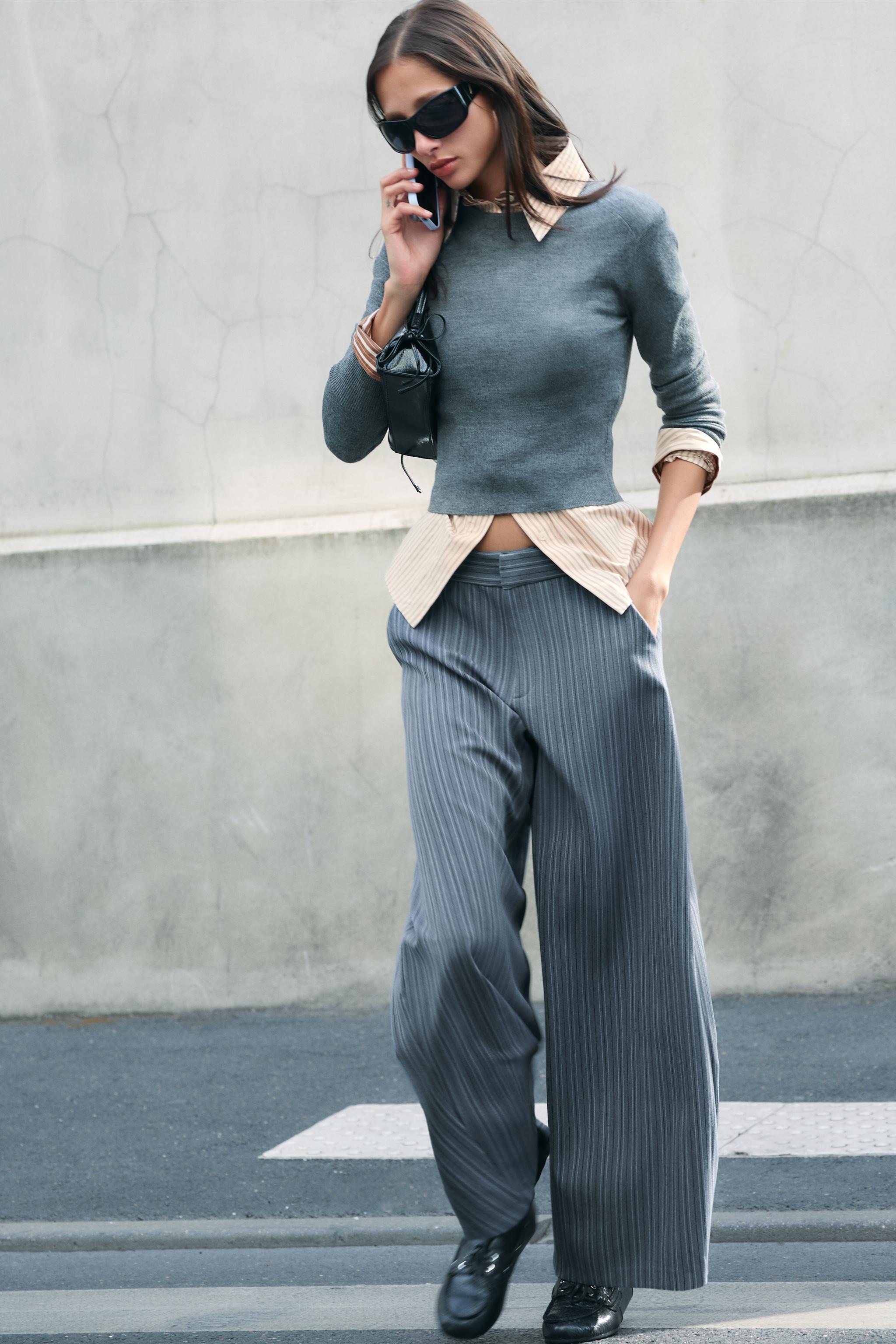 УКОРОЧЕННЫЙ ШЕРСТЯНОЙ СВИТЕР — ZARA