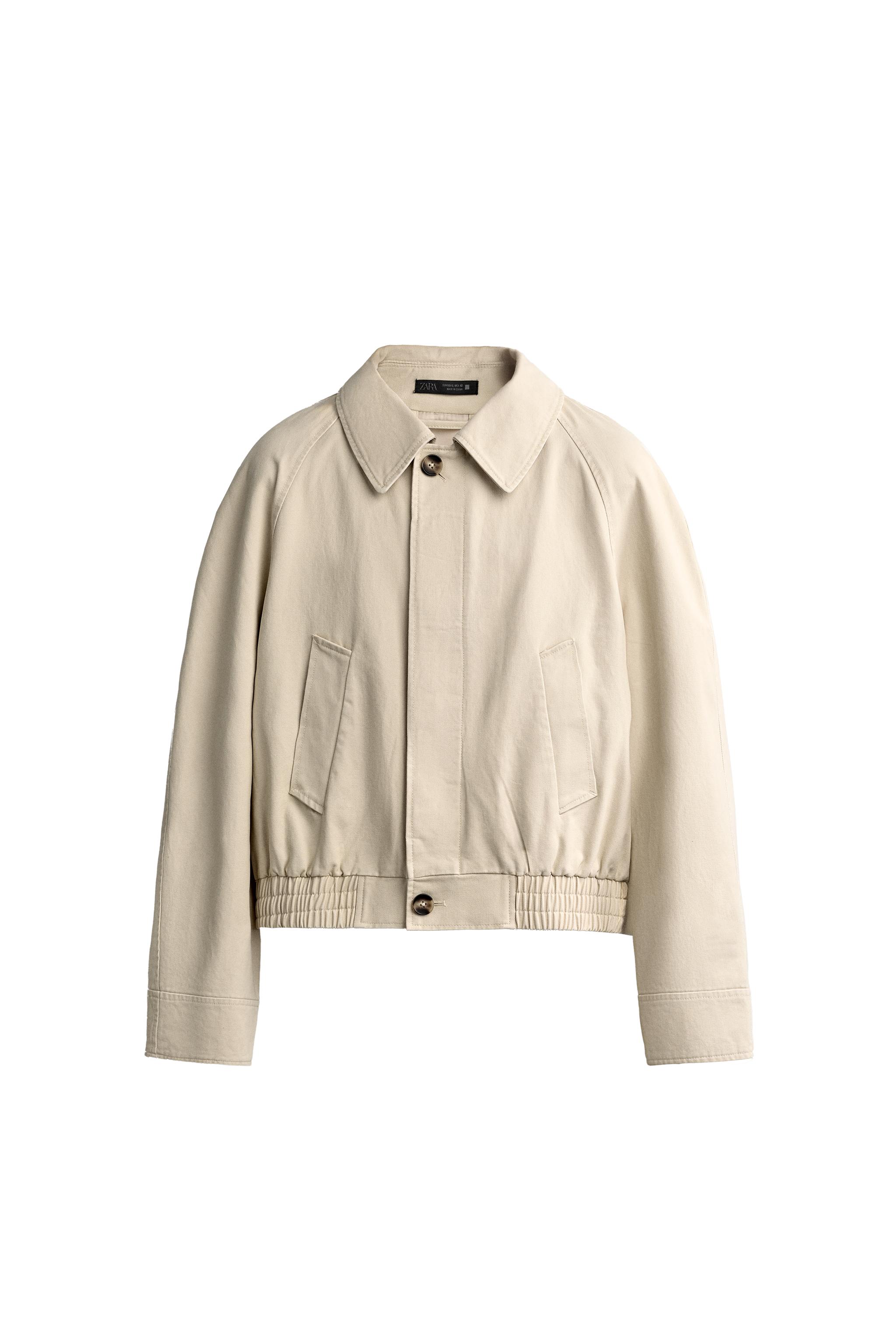 COTTON CROPPED FIT OVERSHIRT — ZARA
