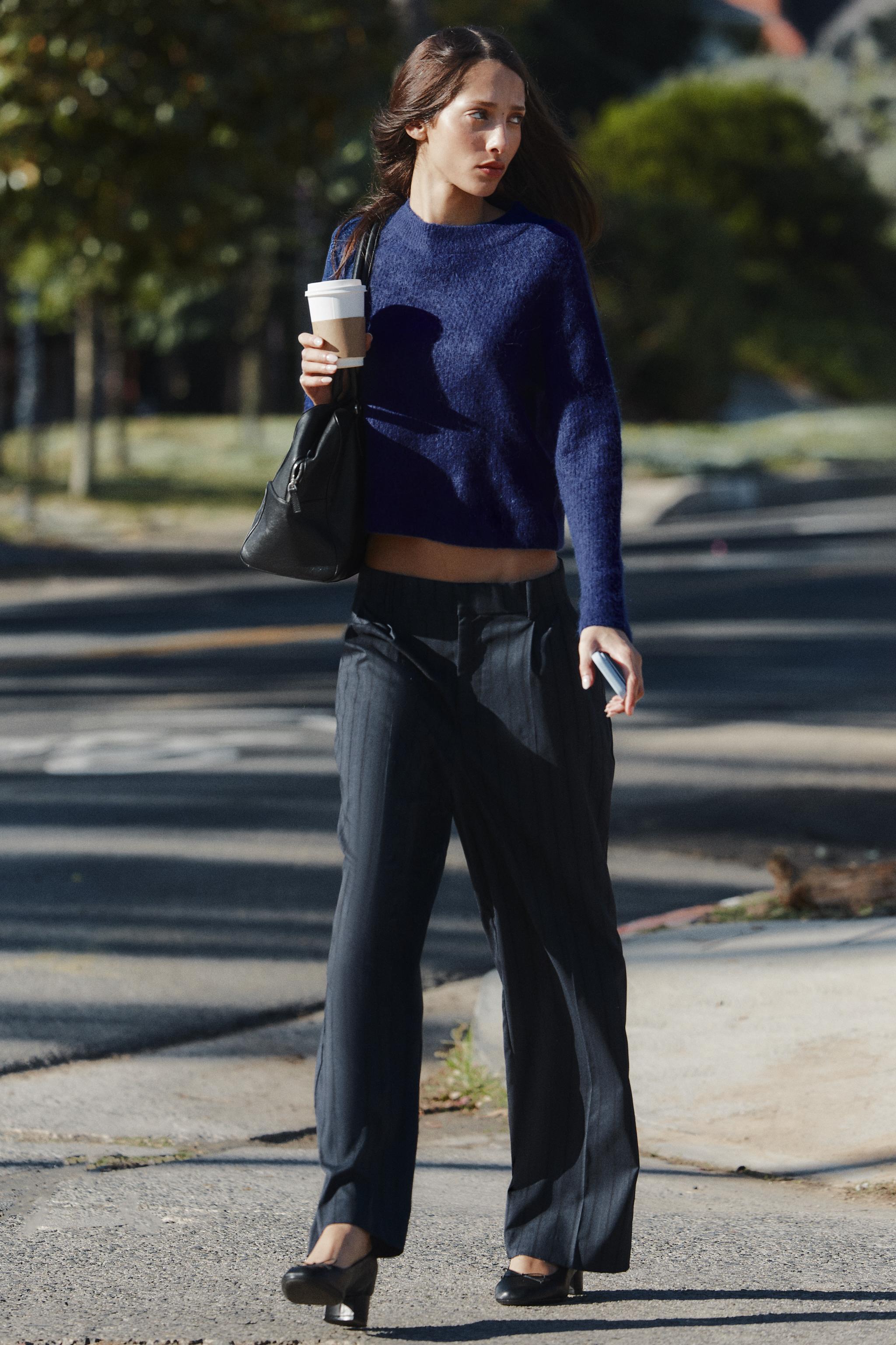 Базовый свитер из альпаки и шерсти — ZARA