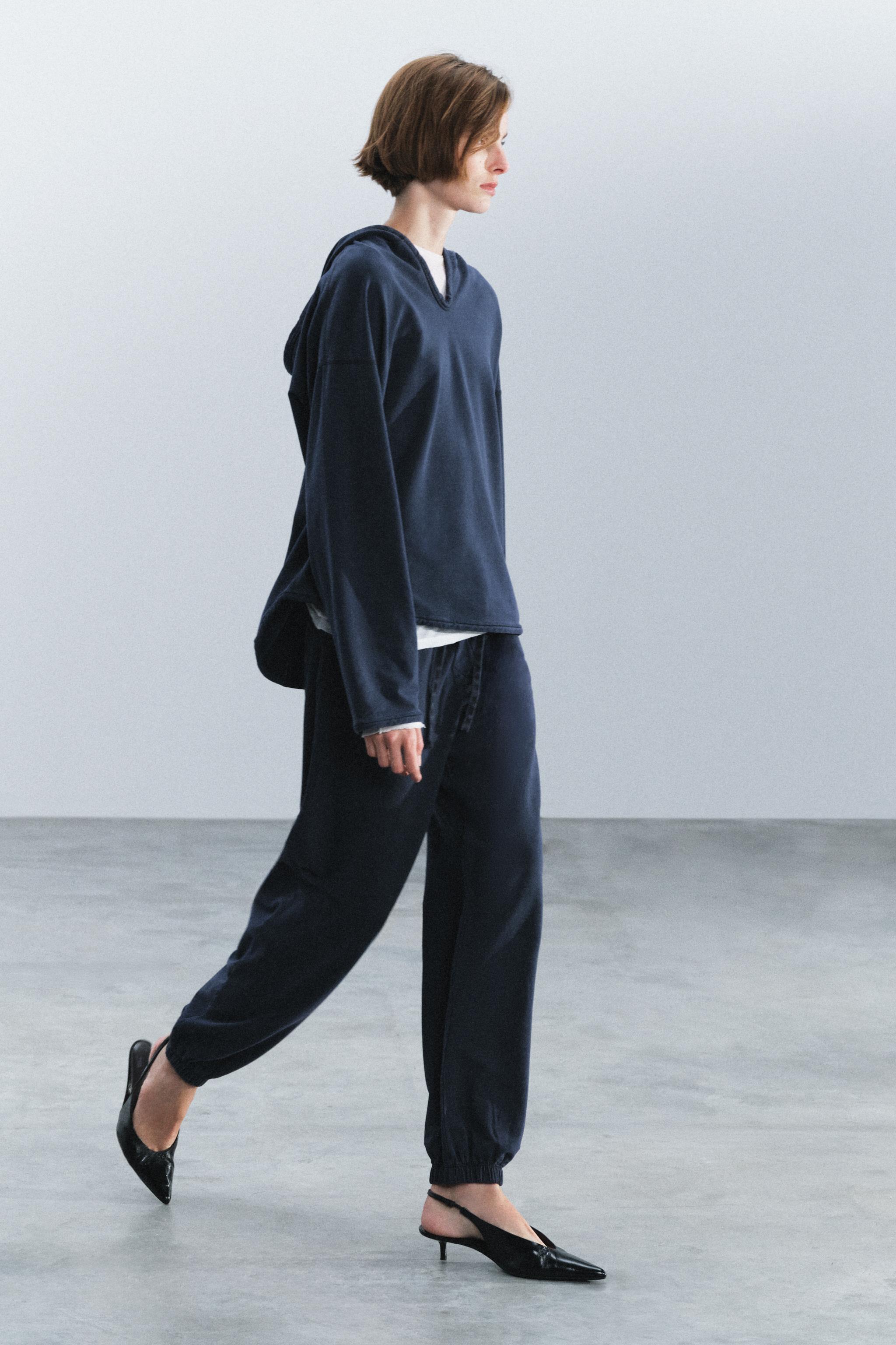 Худи с эффектом выцветания — ZARA