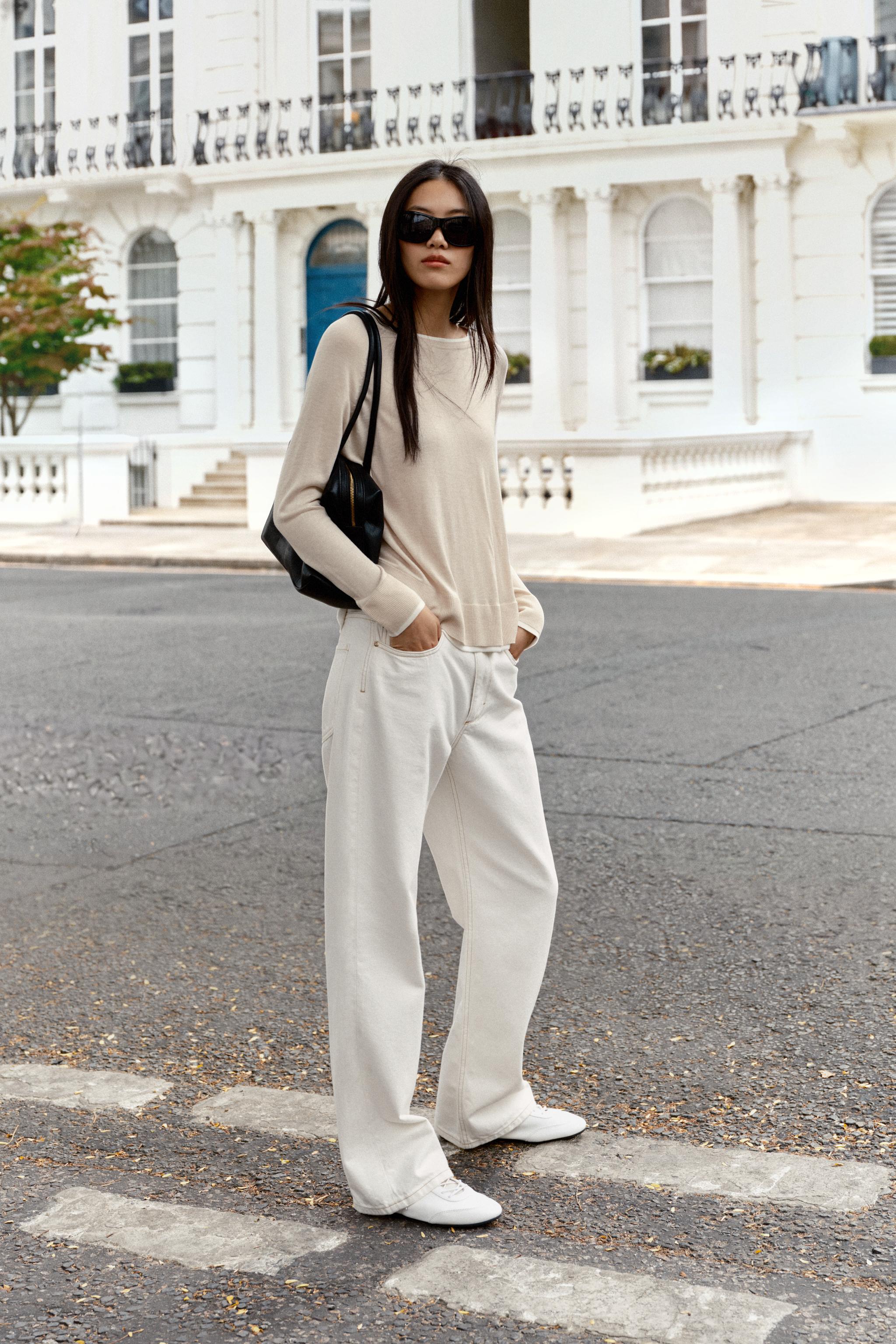 ДВОЙНОЙ ВЯЗАНЫЙ ДЖЕРСИ — ZARA