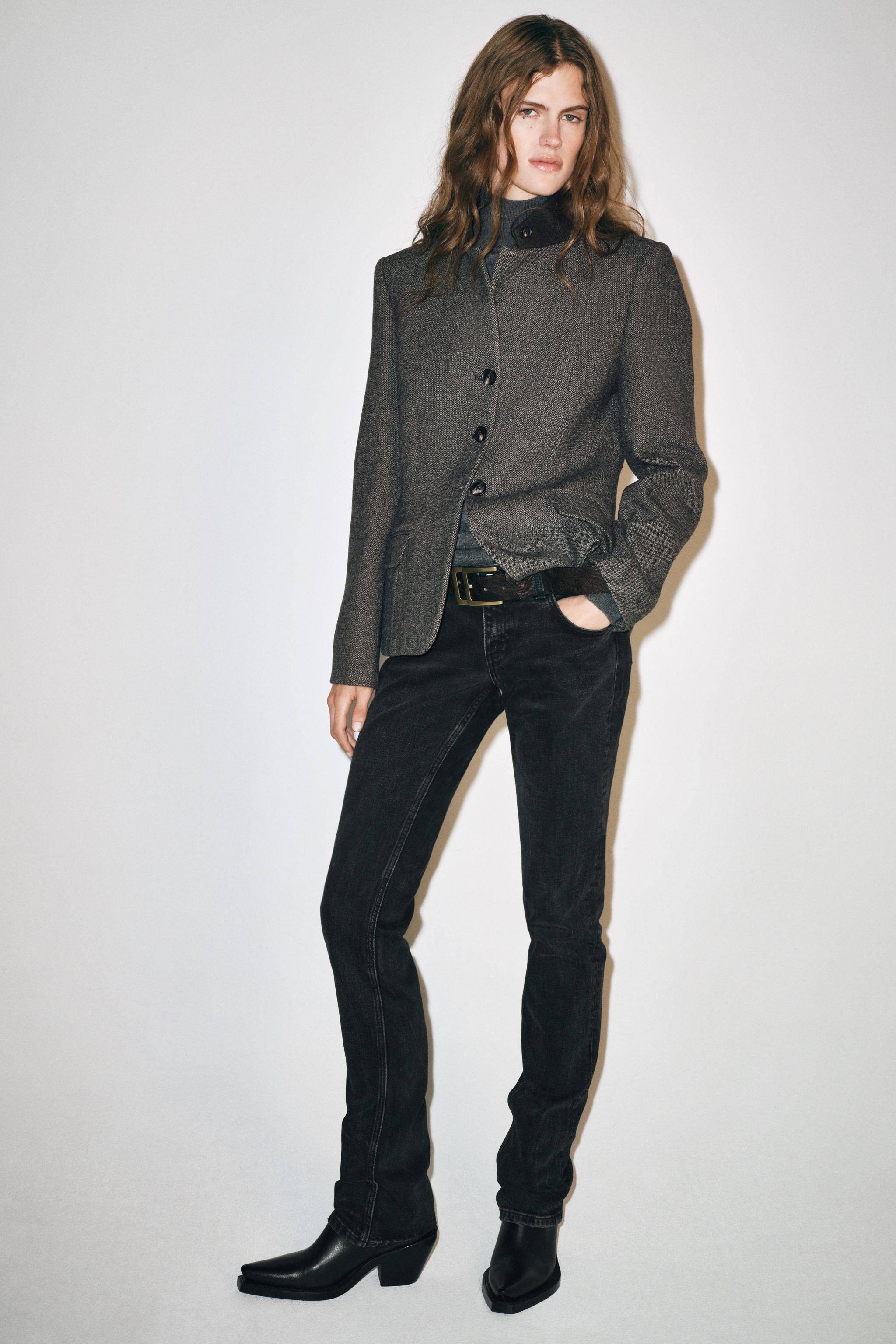 ПРИТАЛЕННЫЙ БЛЕЙЗЕР ИЗ ШЕРСТИ — ZW COLLECTION — ZARA