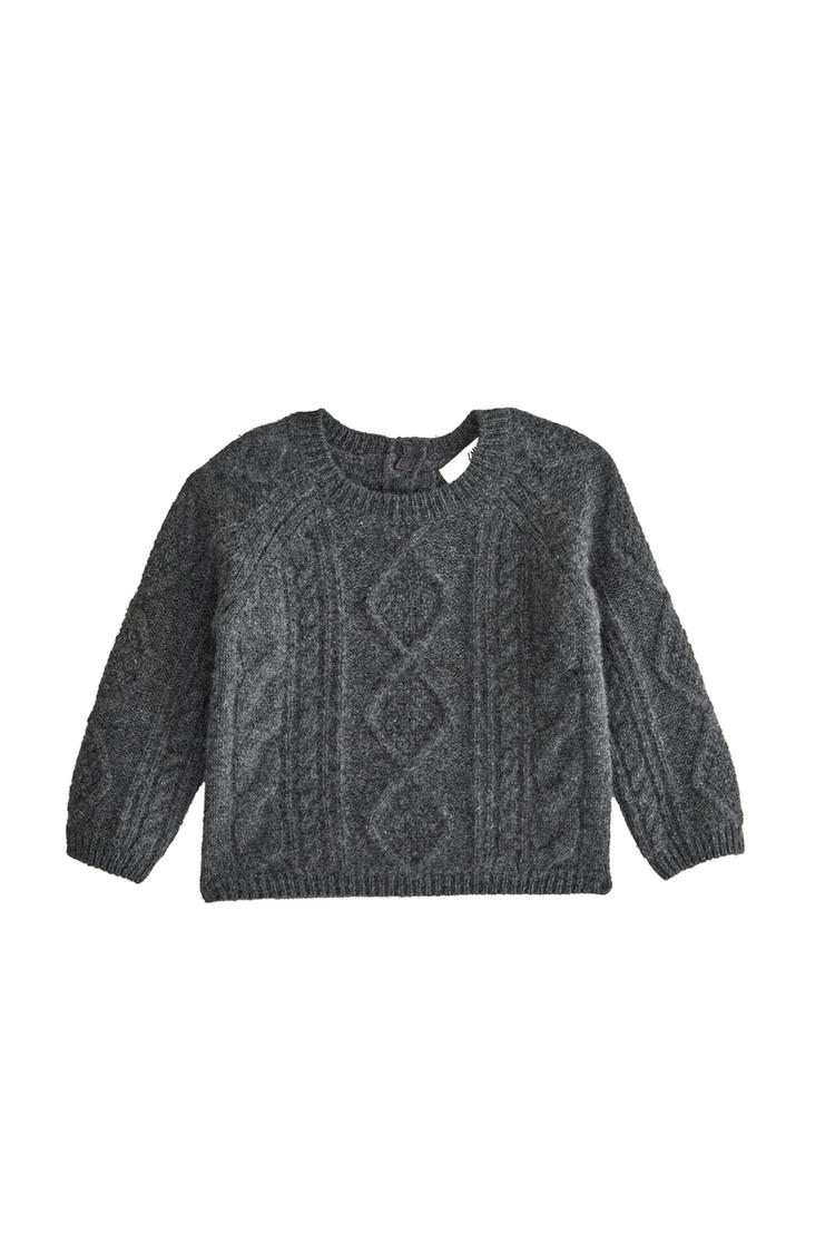 BABY CABLE-KNIT CASHMERE SWEATER