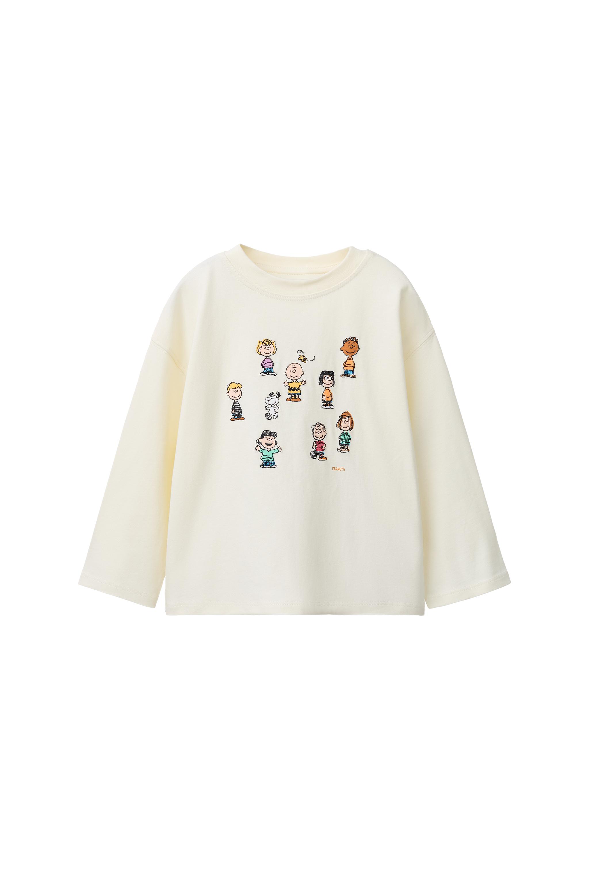 ФУТБОЛКА С ВЫШИВКОЙ SNOOPY PEANUTS™ — ZARA