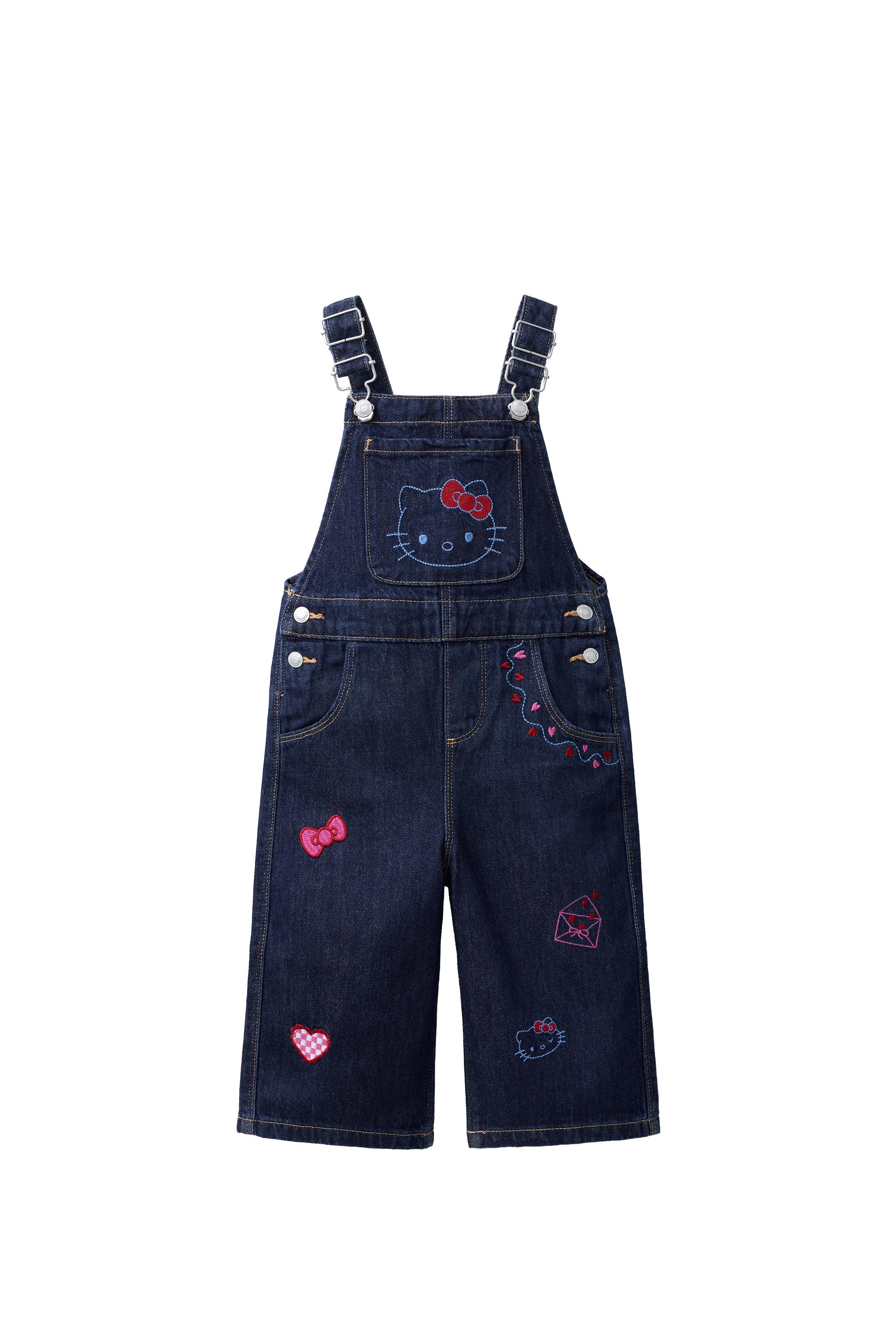 Джинсовый комбинезон с вышивкой HELLO KITTY © SANRIO — ZARA
