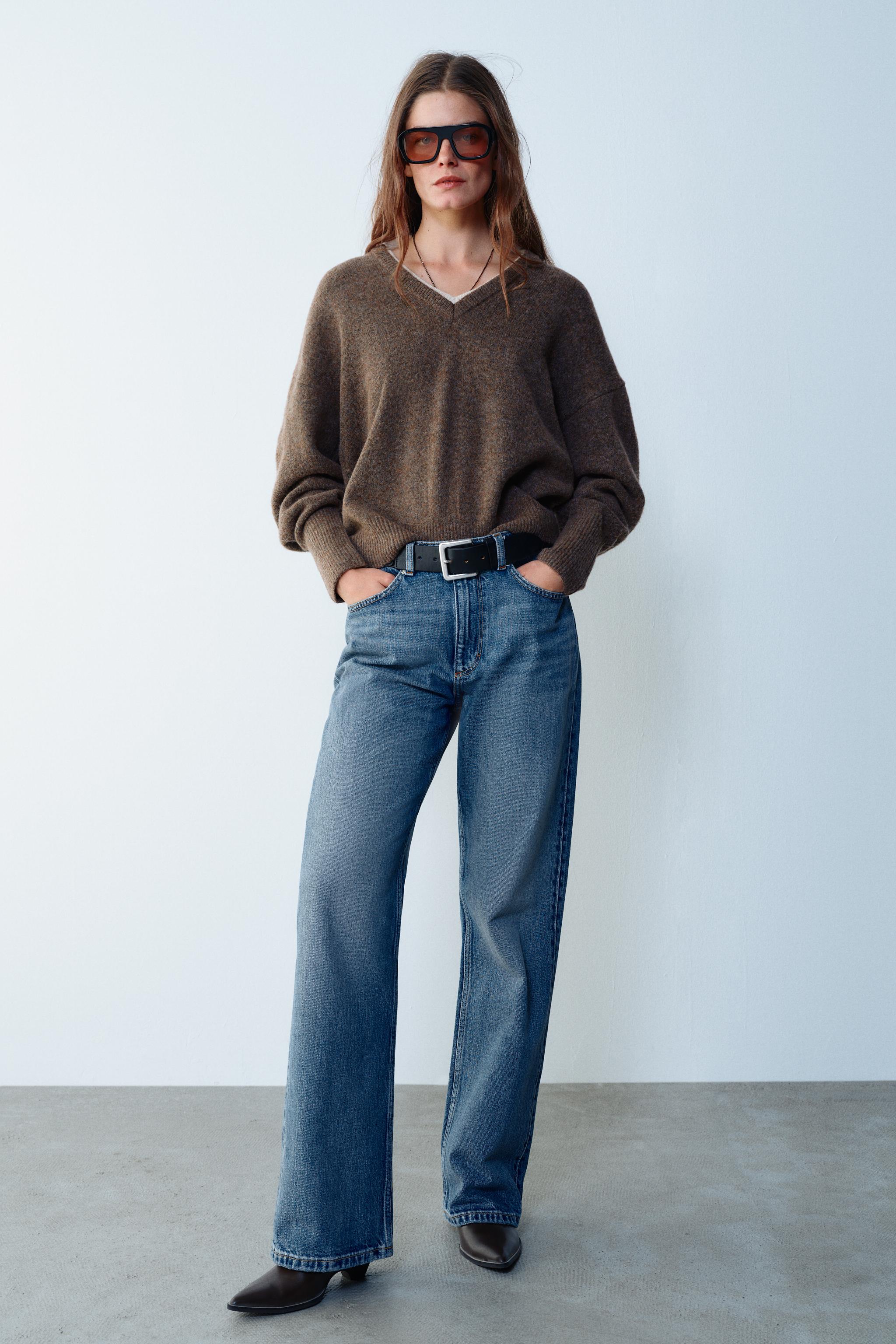 DOUBLE EFFECT WOOL BLEND JUMPER — ZARA
