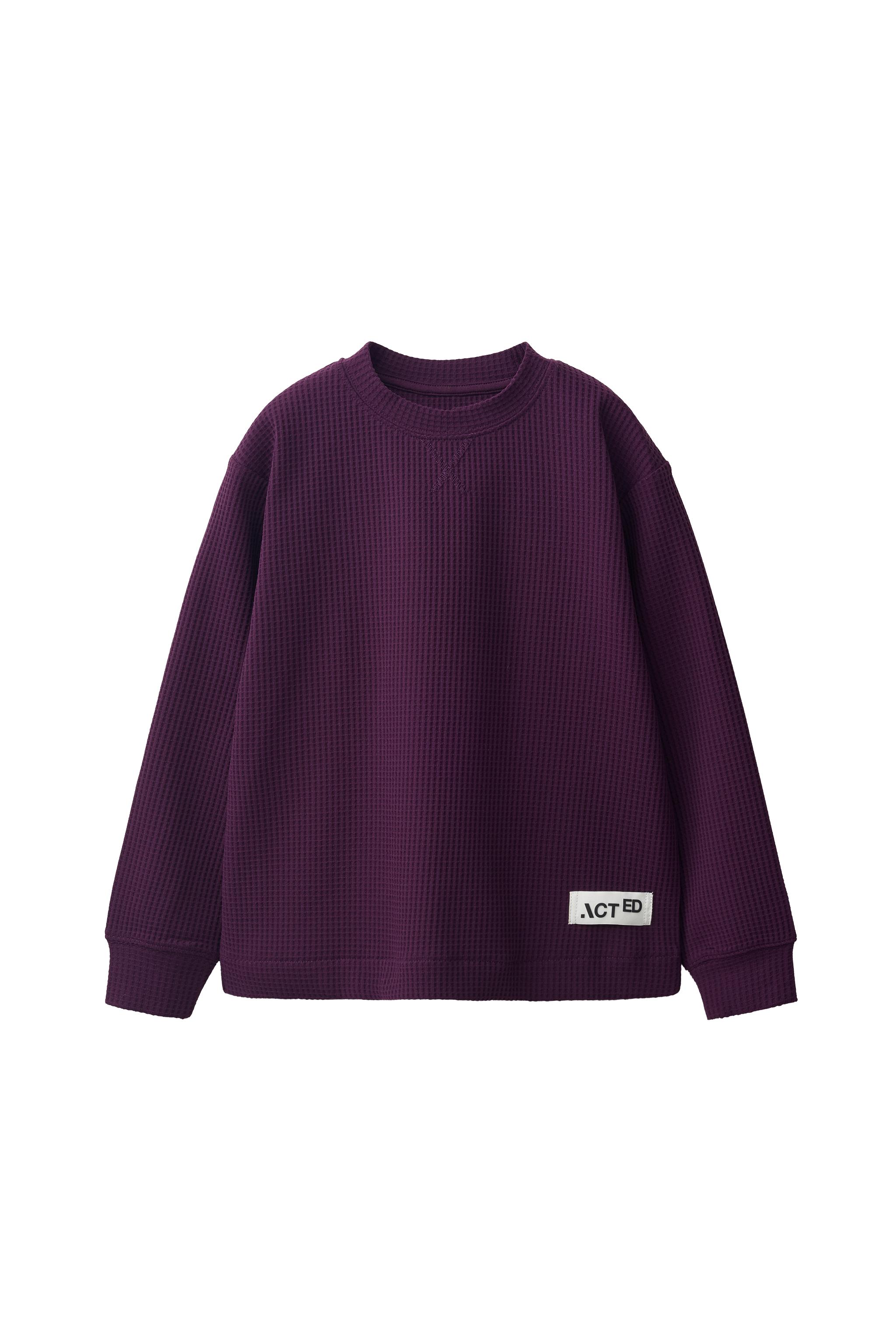 ФУТБОЛКА ИЗ ВАФЕЛЬНОГО ТРИКОТАЖА С НАШИВКОЙ — ZARA