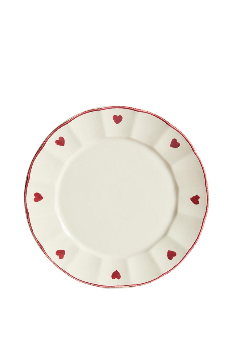 CHRISTMAS HEARTS DESSERT PLATE