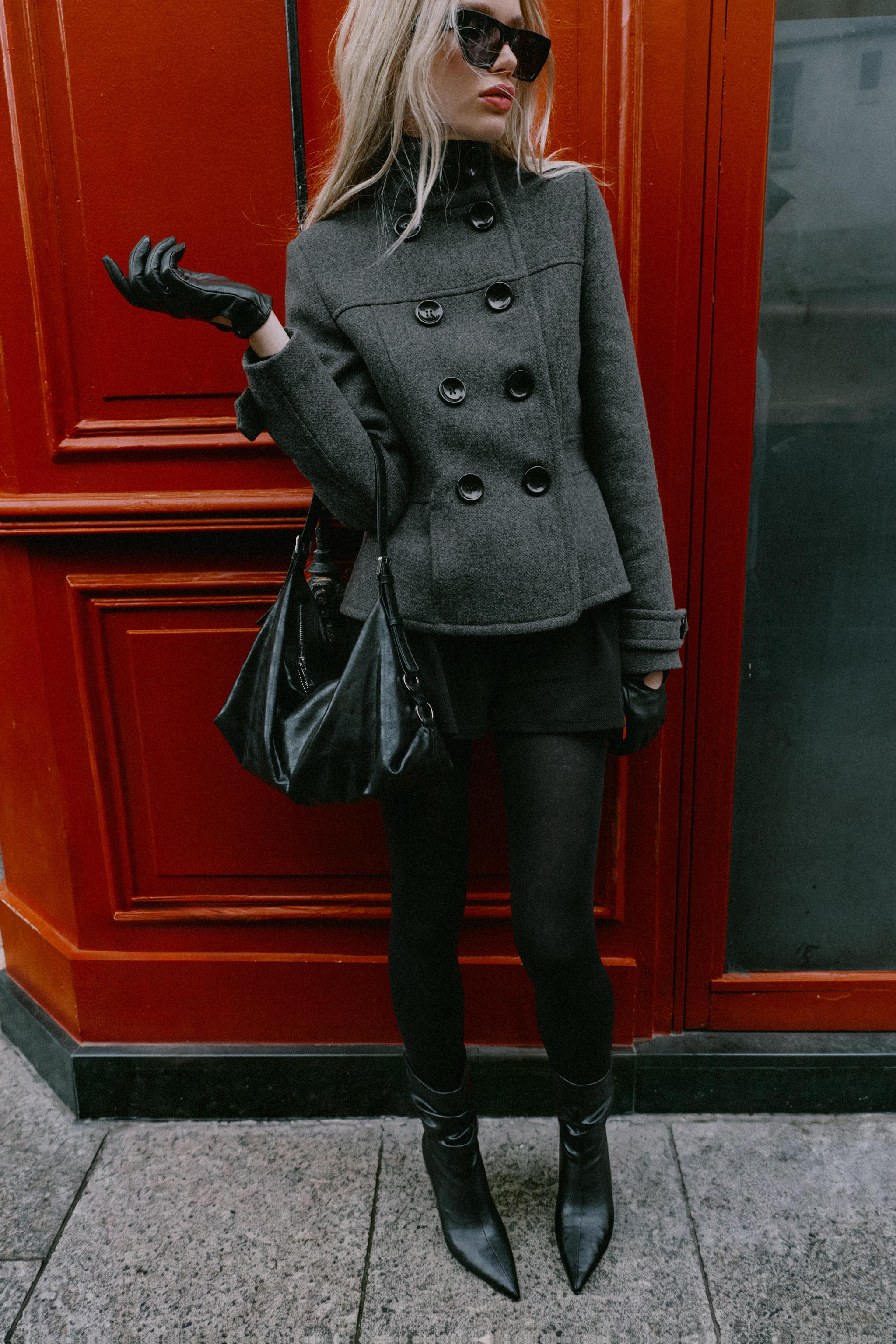 HIGH NECK WOOL BLEND COAT — ZARA