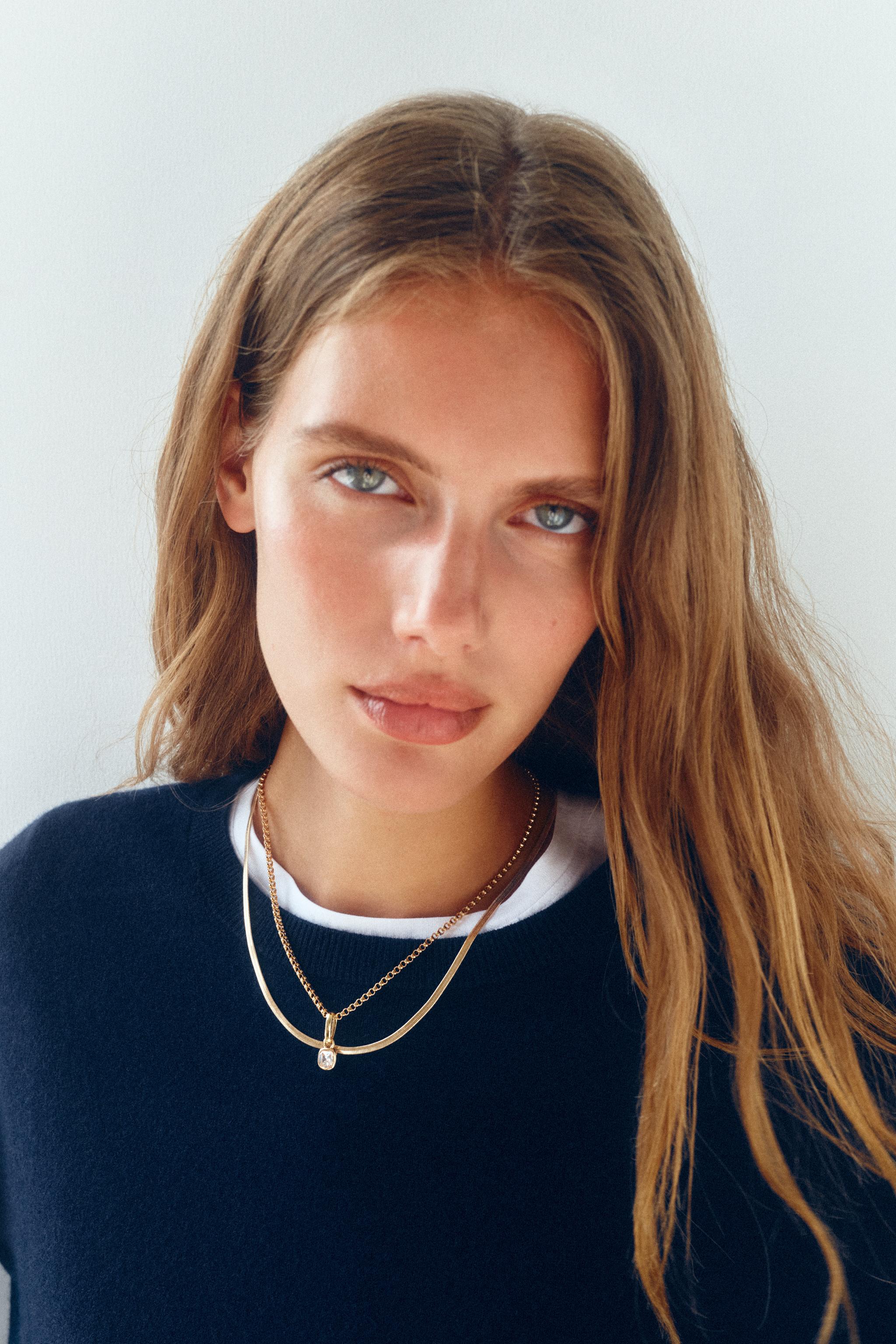 НАБОР ИЗ ДВУХ ОЖЕРЕЛИЙ-ЦЕПОЧЕК — ZARA