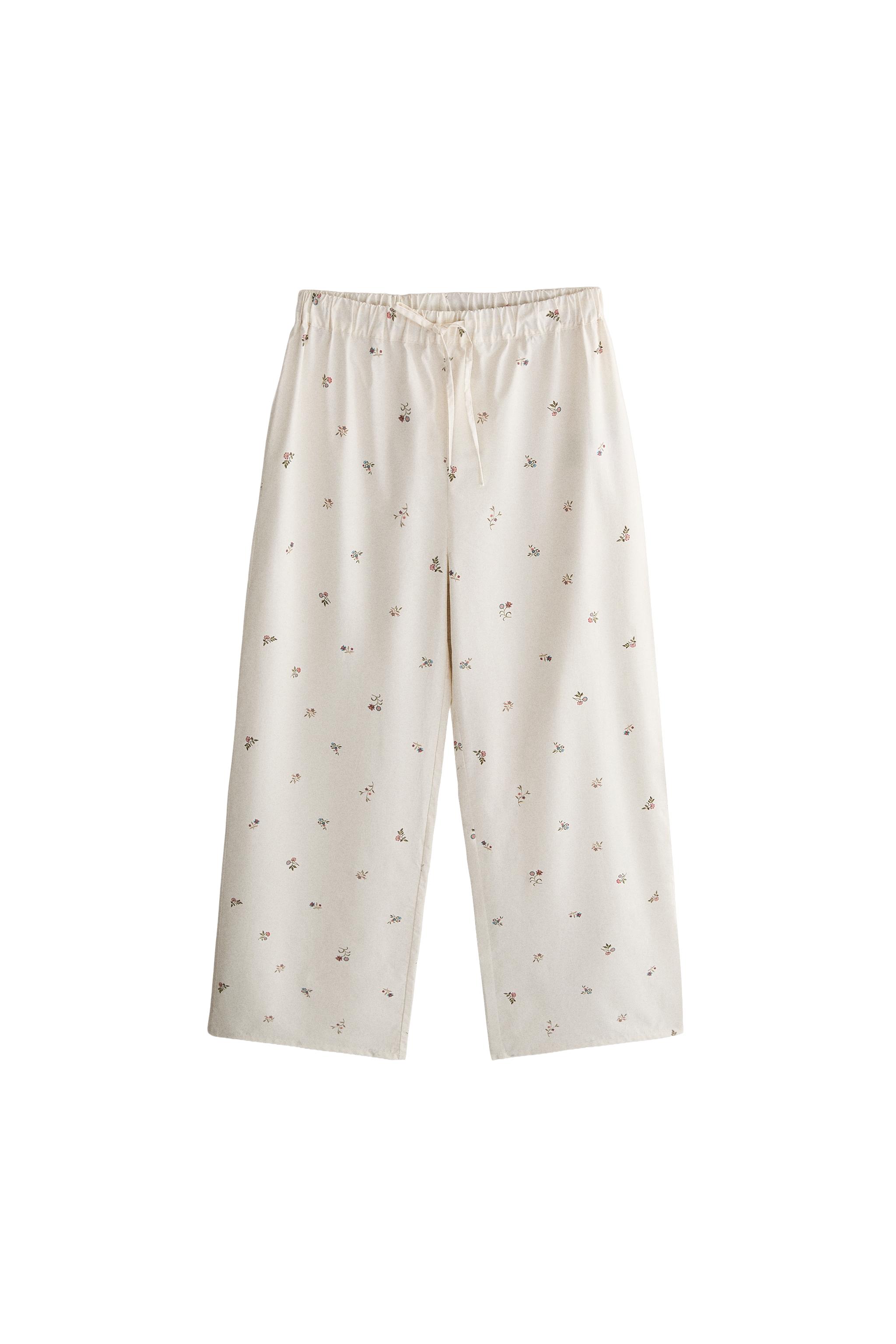 Floral print trousers — ZARA