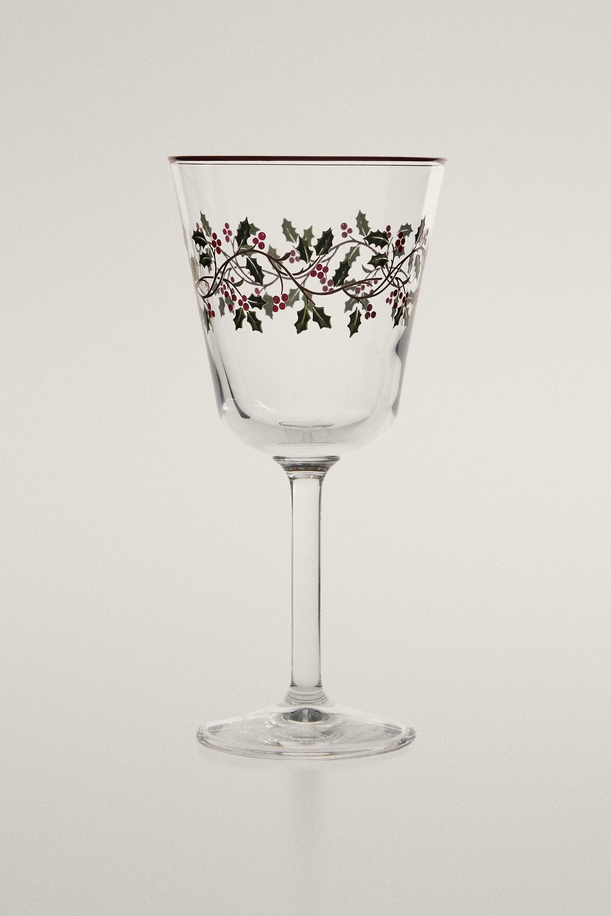 HOLLY CHRISTMAS GLASS — Zara Home
