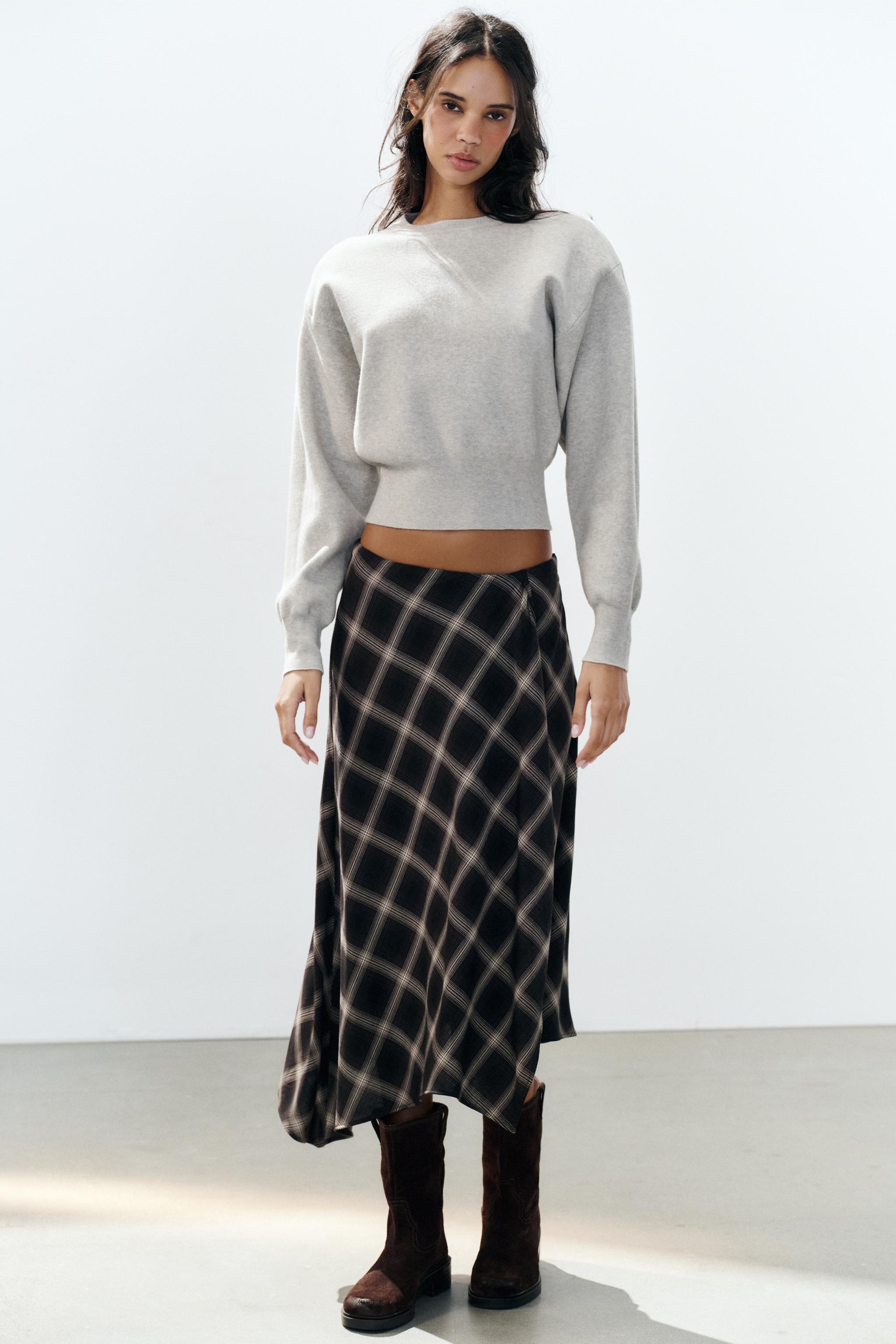 Джемпер с плечевыми накладками — ZARA