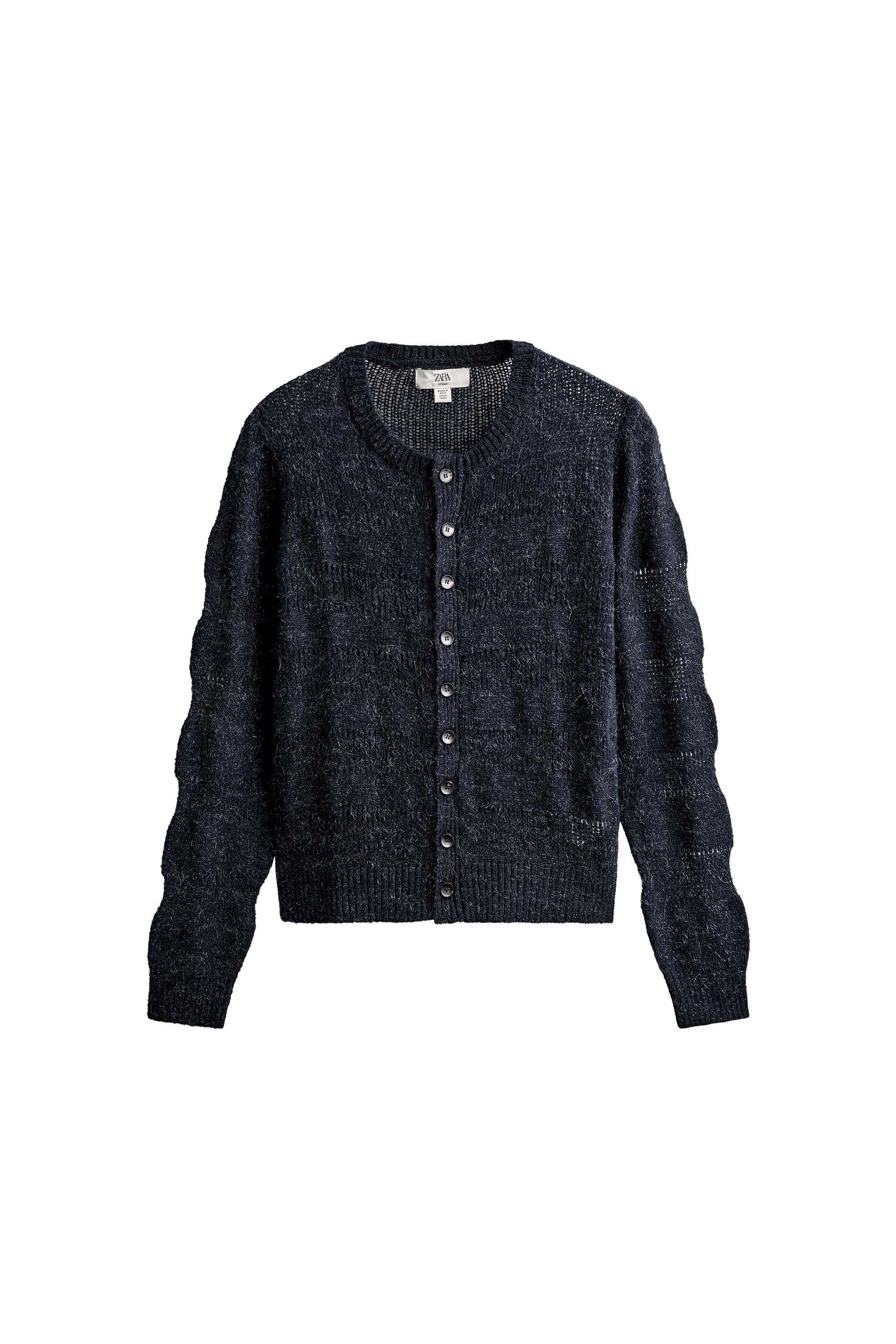 OPENWORK CROPPED FIT CARDIGAN — ZARA
