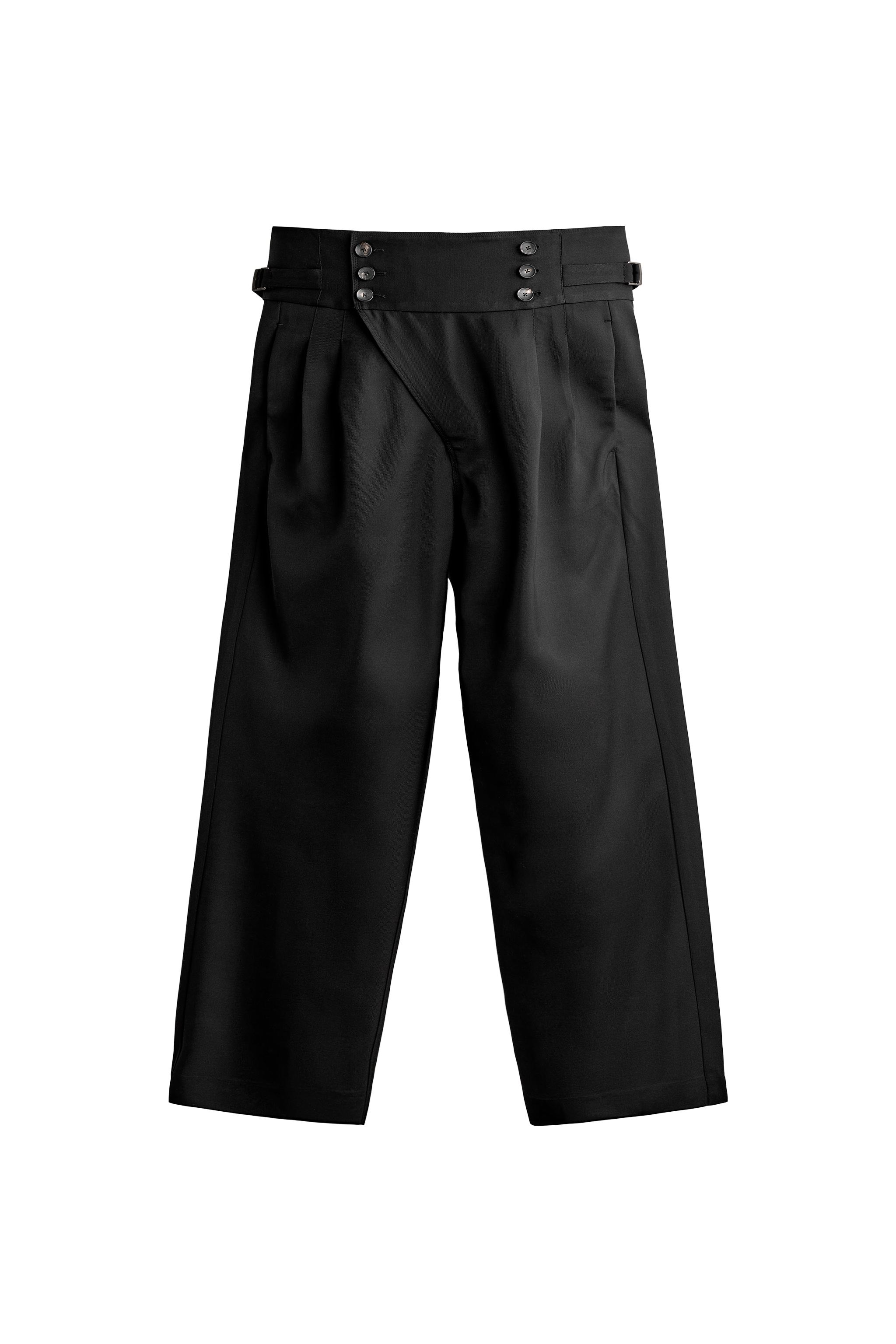 RELAXED FIT HIGH-WAIST BUTTON TROUSERS — ZARA