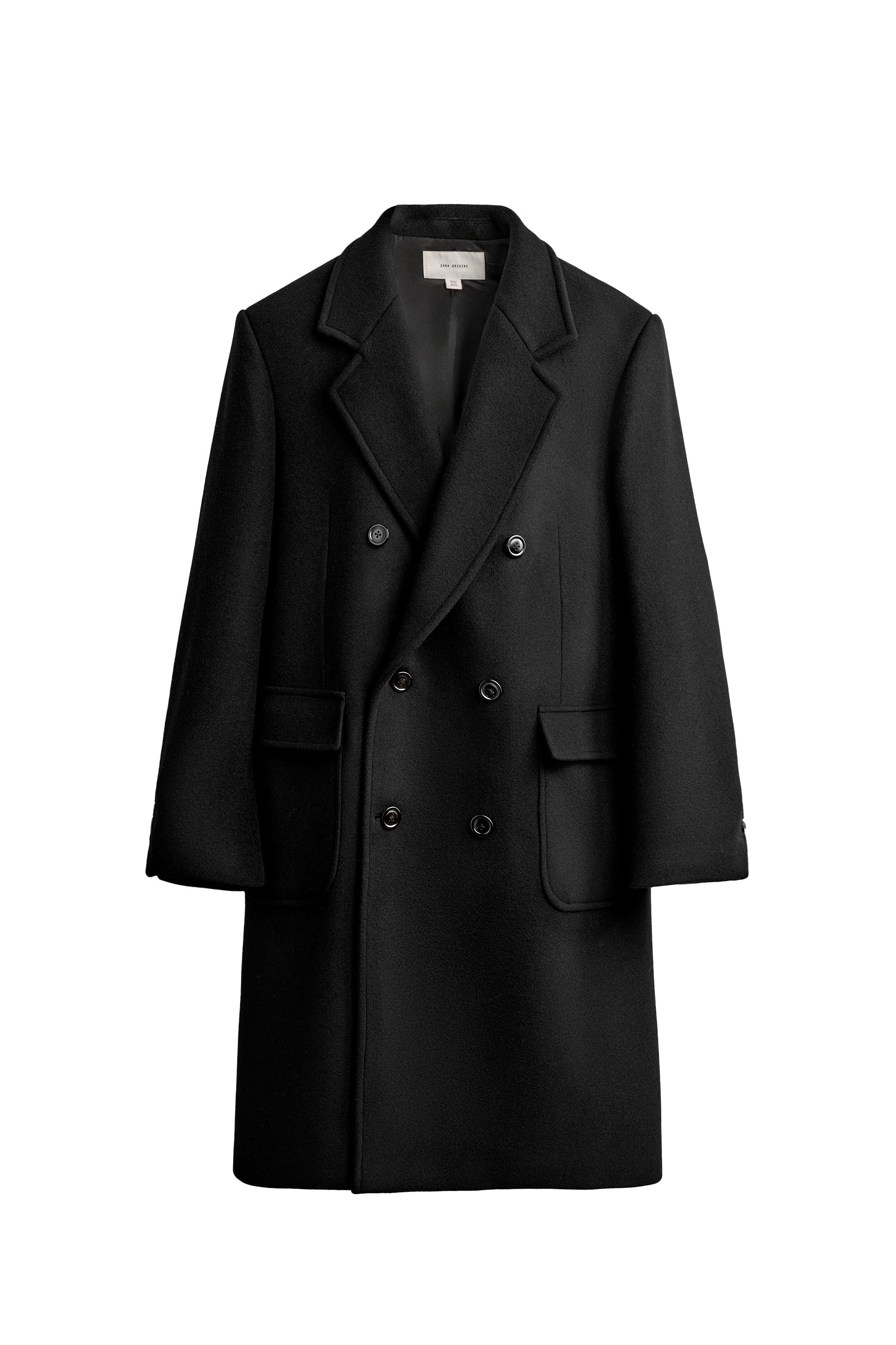 MANTECO® WOOL BLEND DOUBLE-BREASTED COAT — ZARA