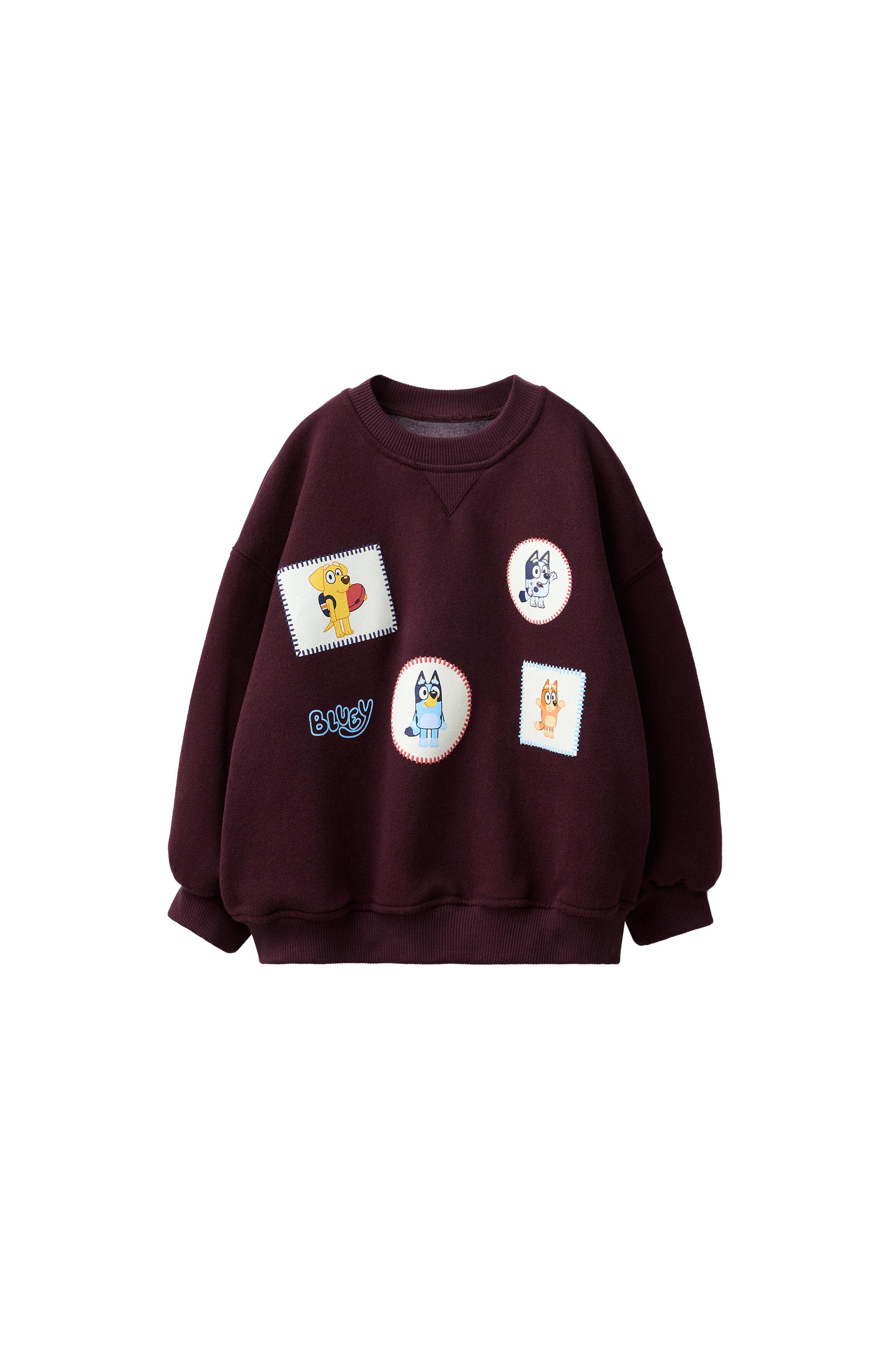 BLUEY © LUDO STUDIO PATCH SWEATSHIRT — ZARA