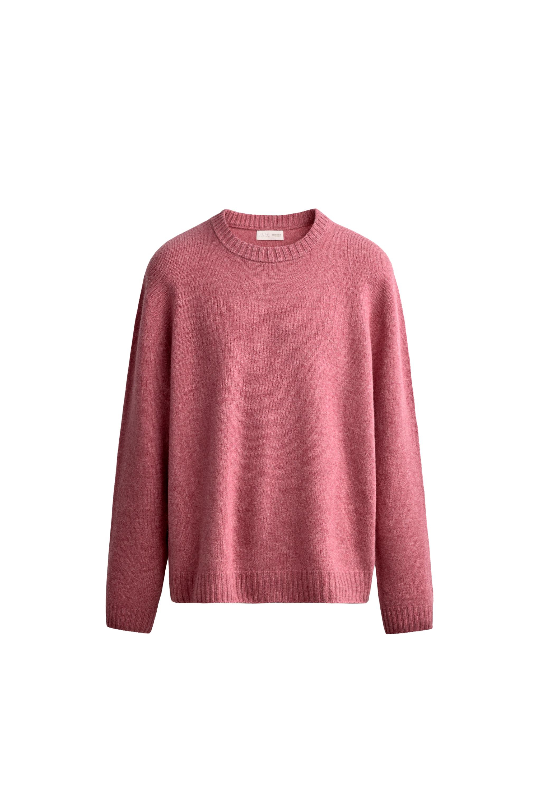 Свитер классического кроя из смесовой шерсти — ZARA
