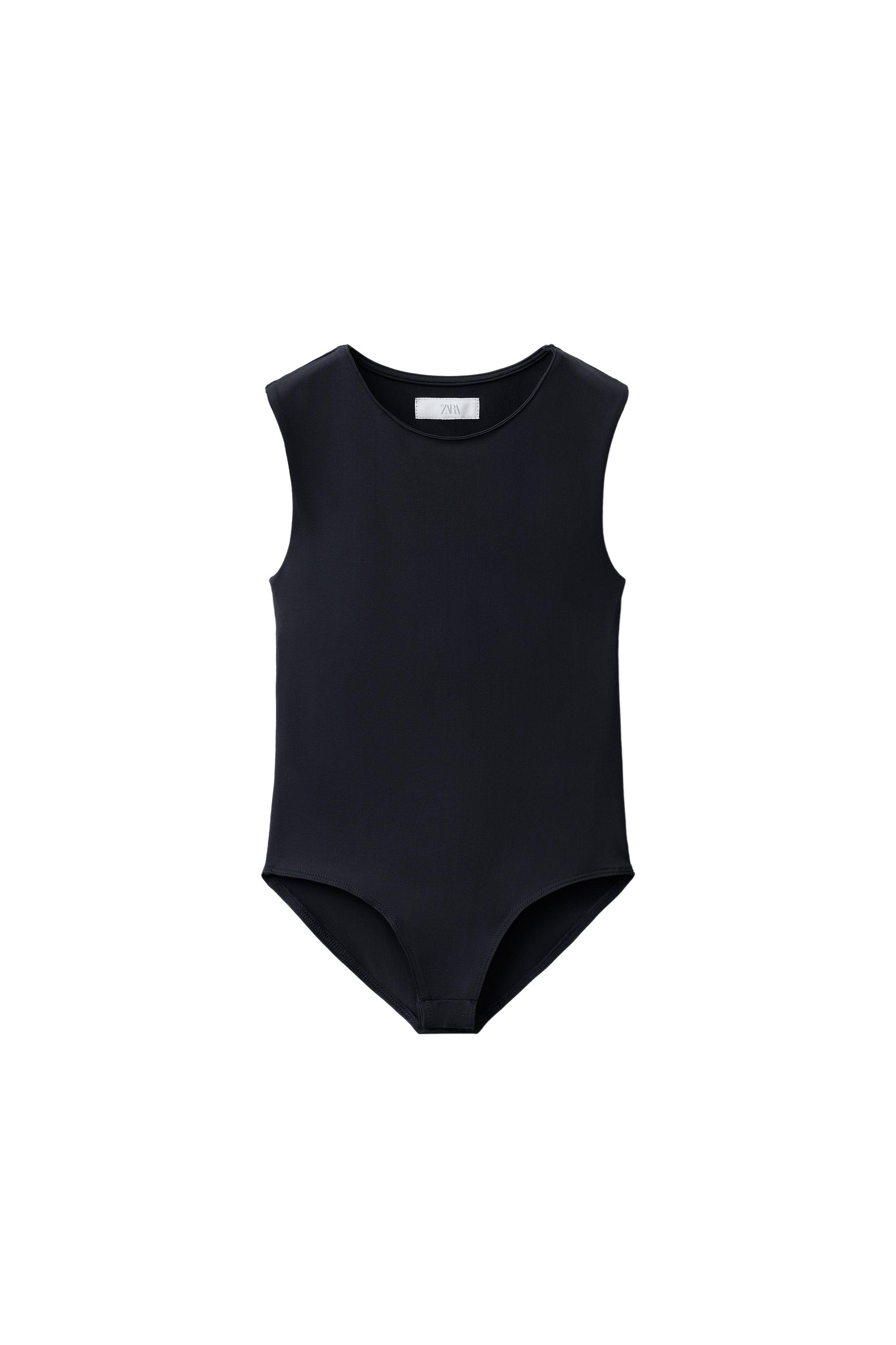 Боди из полиамида с вырезами — ZARA