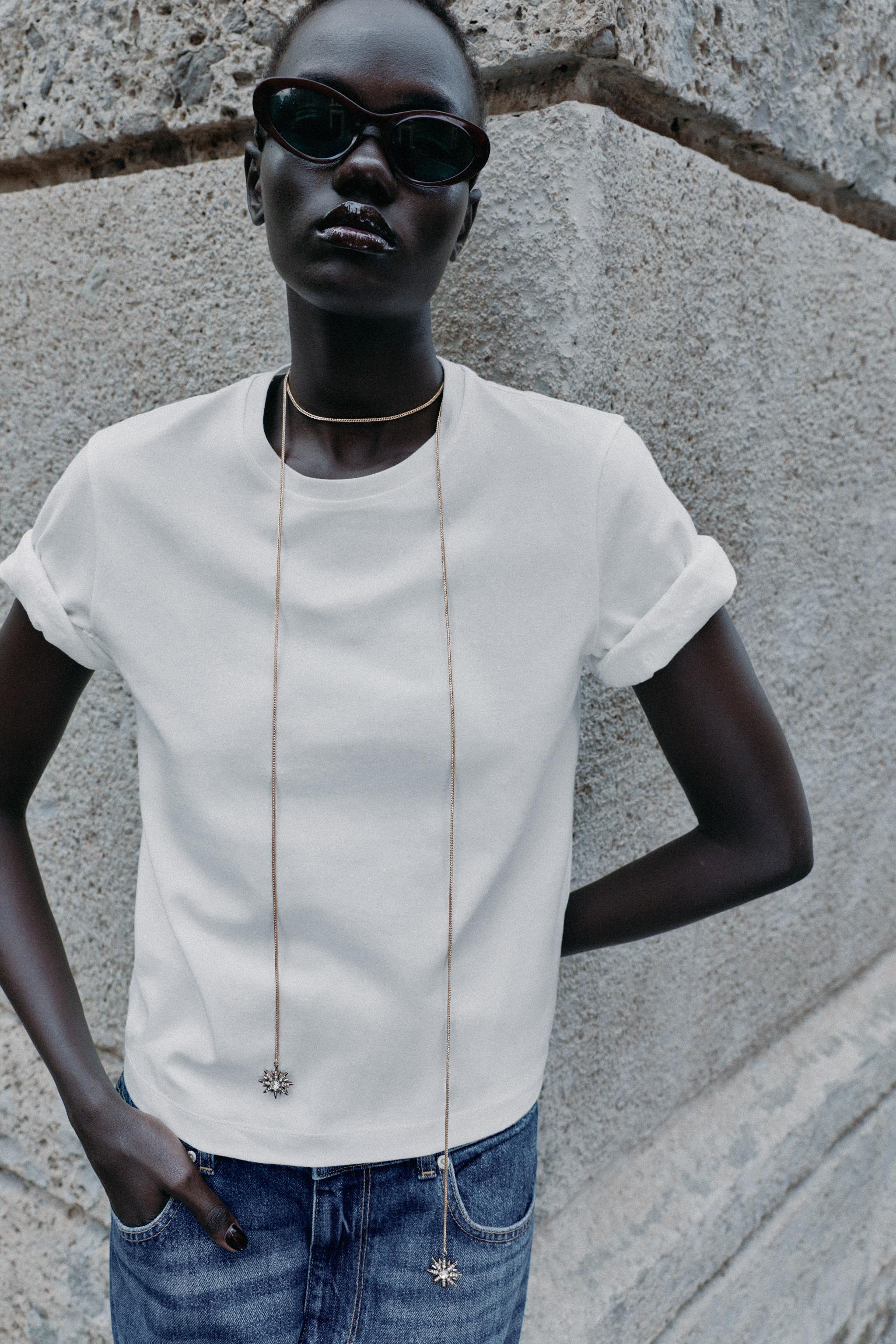 Длинное ожерелье со звёздами — ZARA