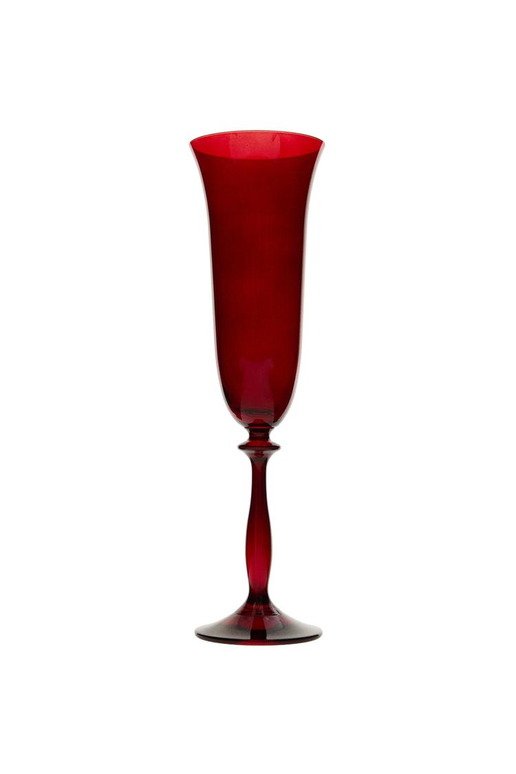 CHRISTMAS FLUTE GLASS