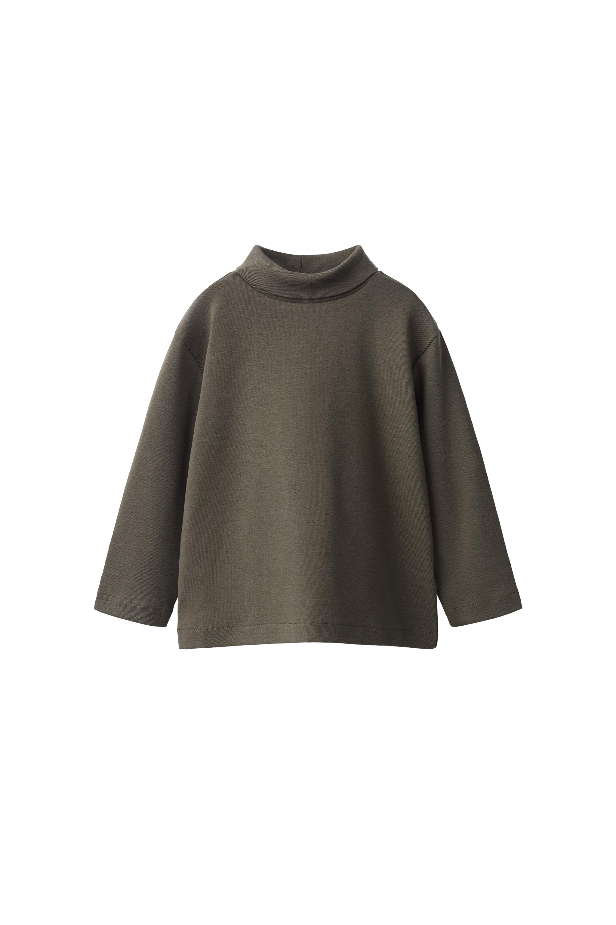 ОДНОТОННЫЙ ТОП С ВОРОТНИКОМ-СТОЙКОЙ — ZARA