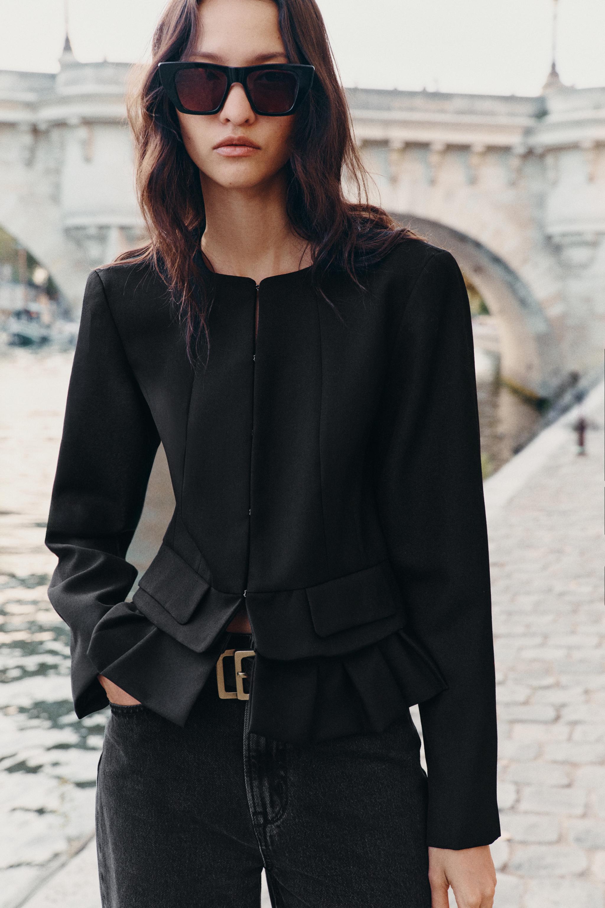 ZW COLLECTION SHORT WOOL BLEND JACKET — ZARA