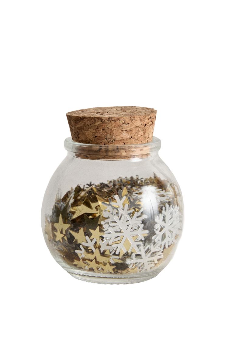 CHRISTMAS STAR AND SNOWFLAKE CONFETTI