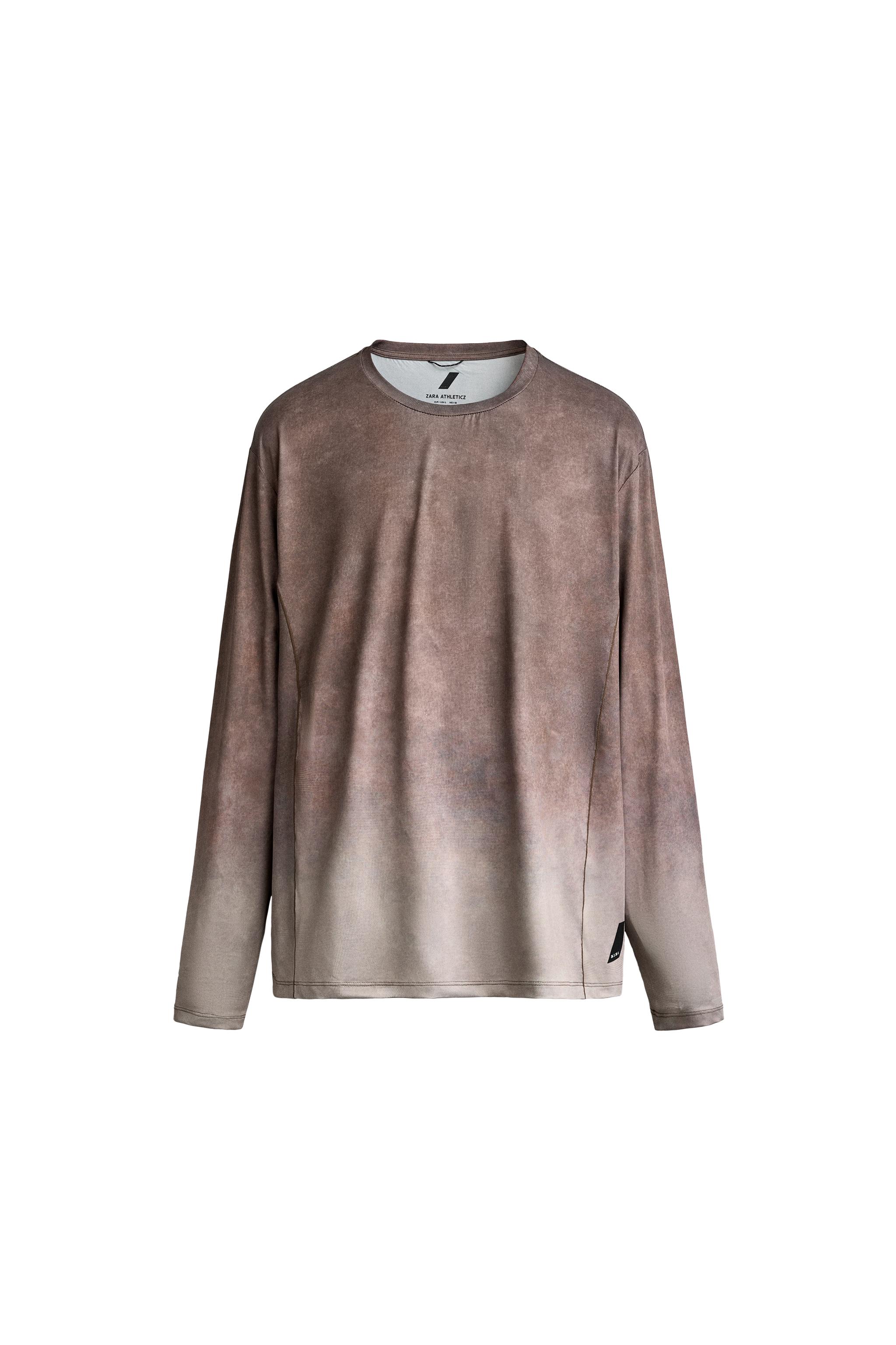 ФУТБОЛКА ИЗ ВЫСОКОТЕХНОЛОГИЧНОЙ ТКАНИ ДЛЯ БЕГА — ZARA