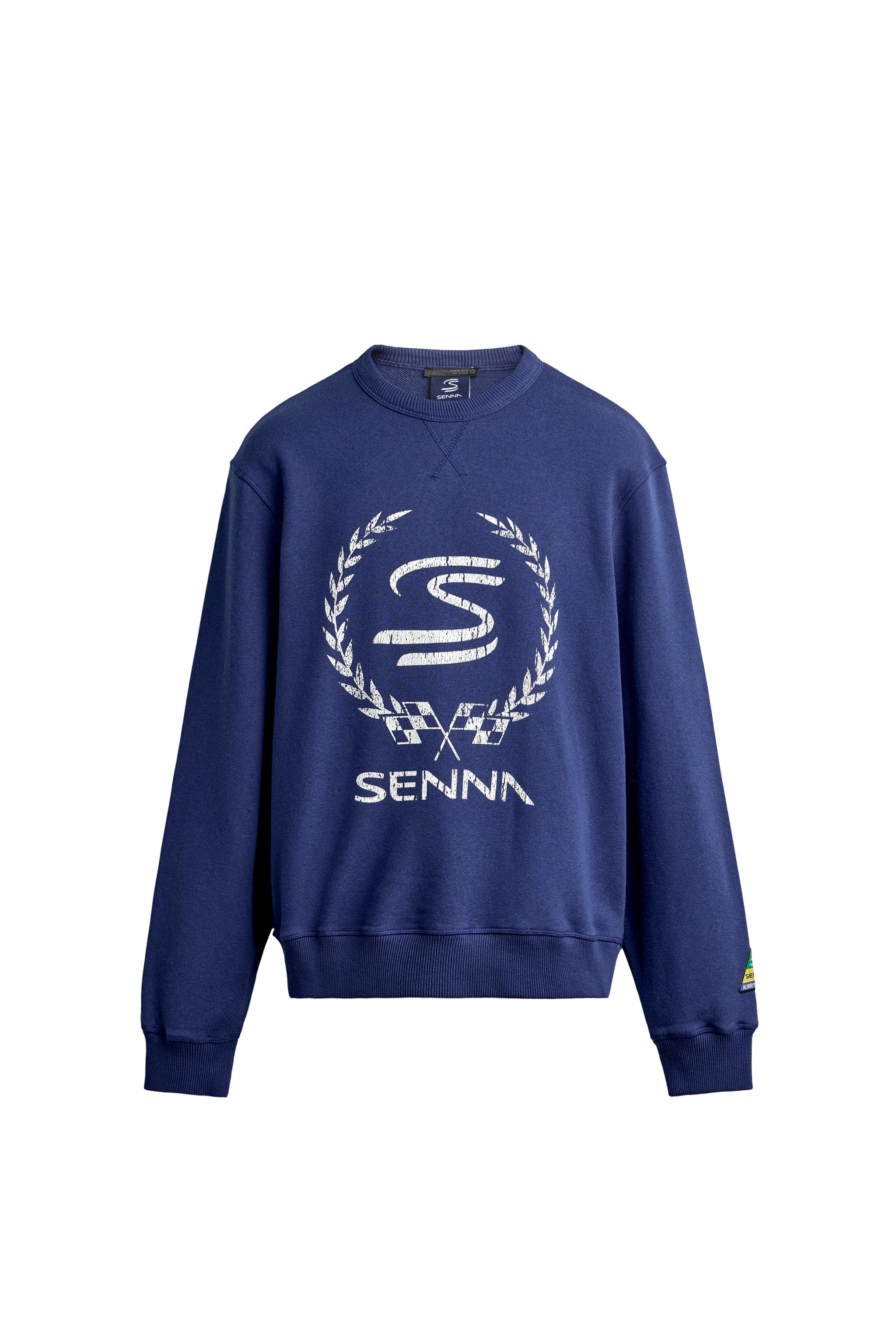 ТОЛСТОВКА С ПРИНТОМ AYRTON SENNA © SENNA BRANDS — ZARA