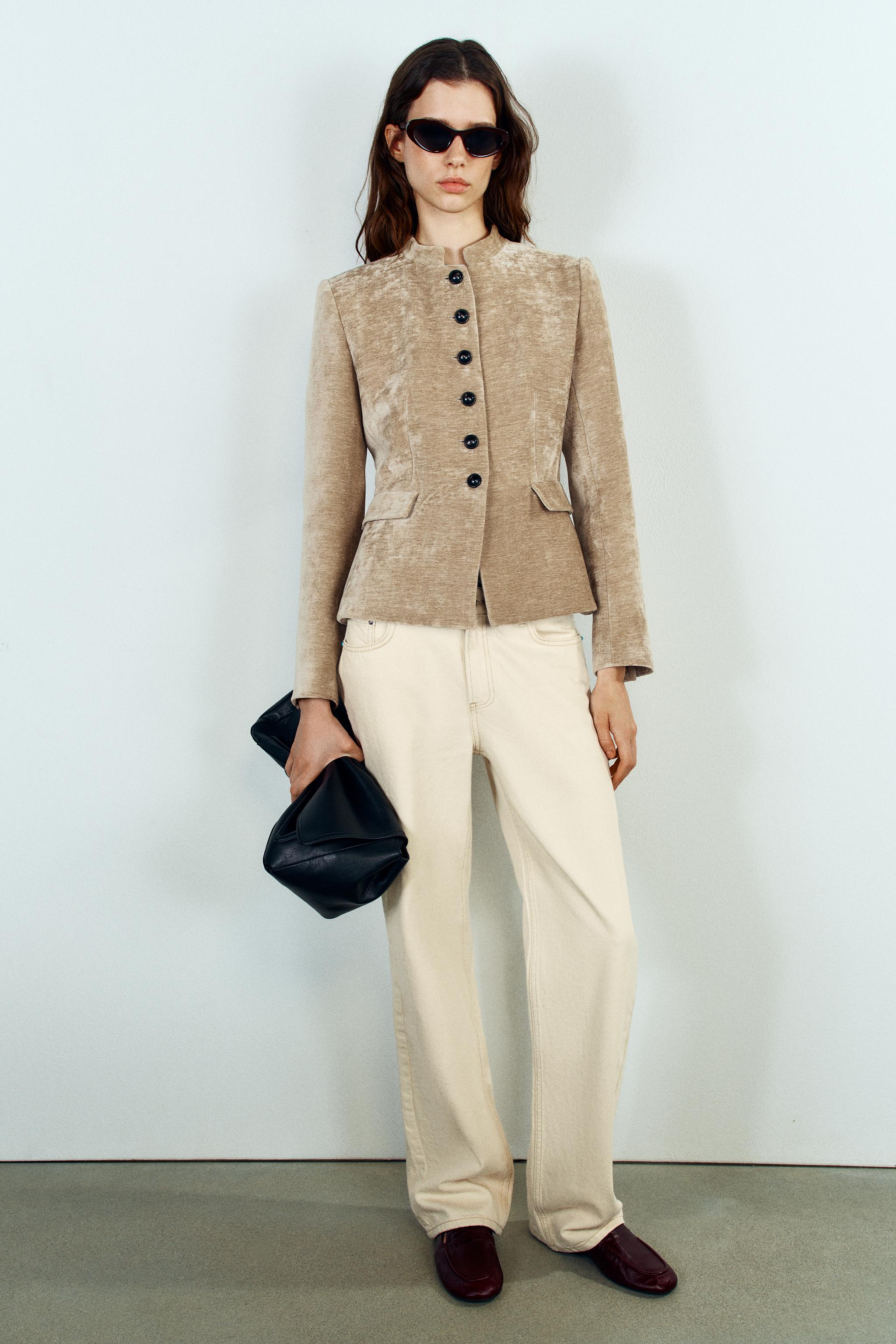 БЛЕЙЗЕР С ПОДПЛЕЧНИКАМИ — ZARA