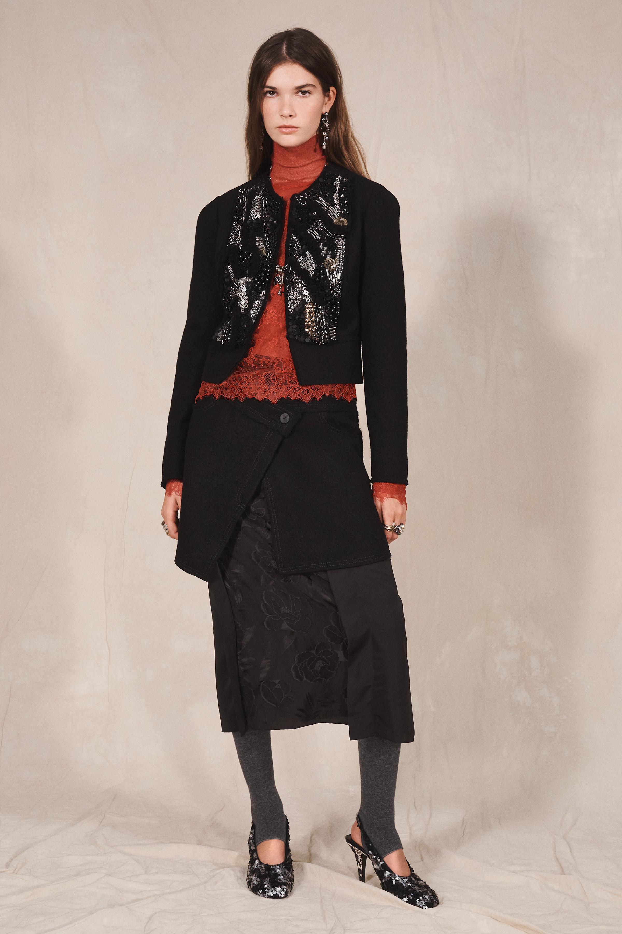 100% WOOL BEADED LIMITED EDITION JACKET — ZARA