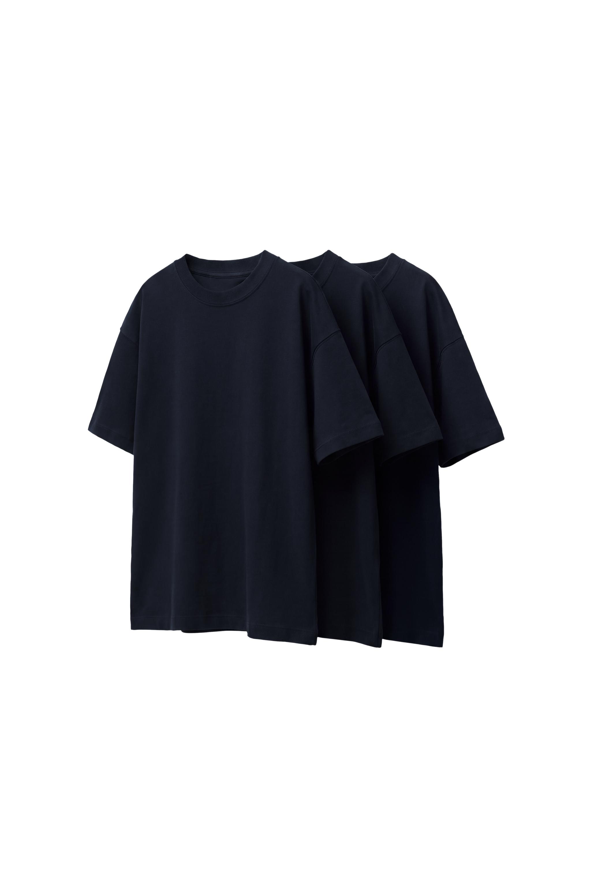 Набор из 3 однотонных футболок — ZARA