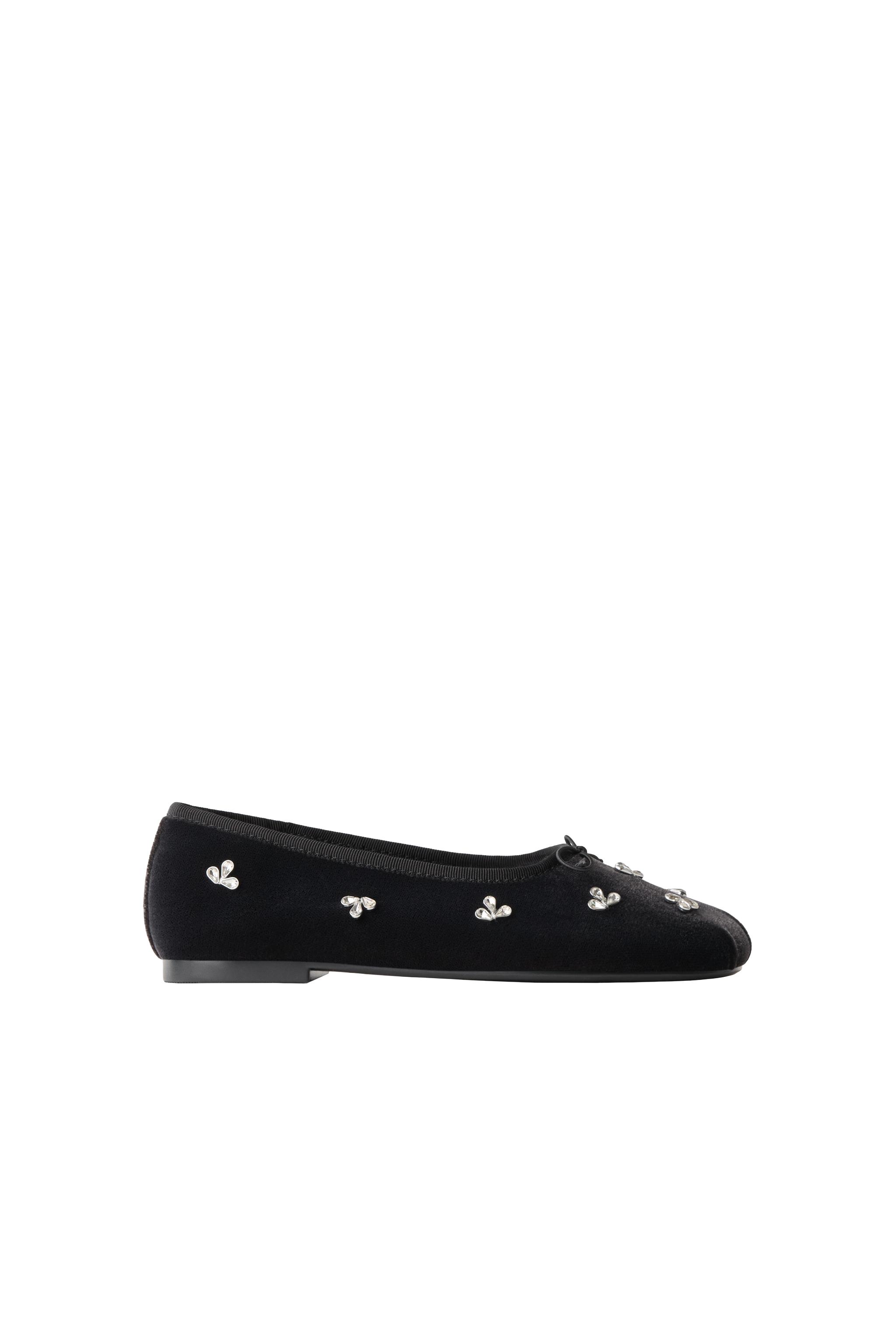 EMBELLISHED BALLERINA FLATS — ZARA