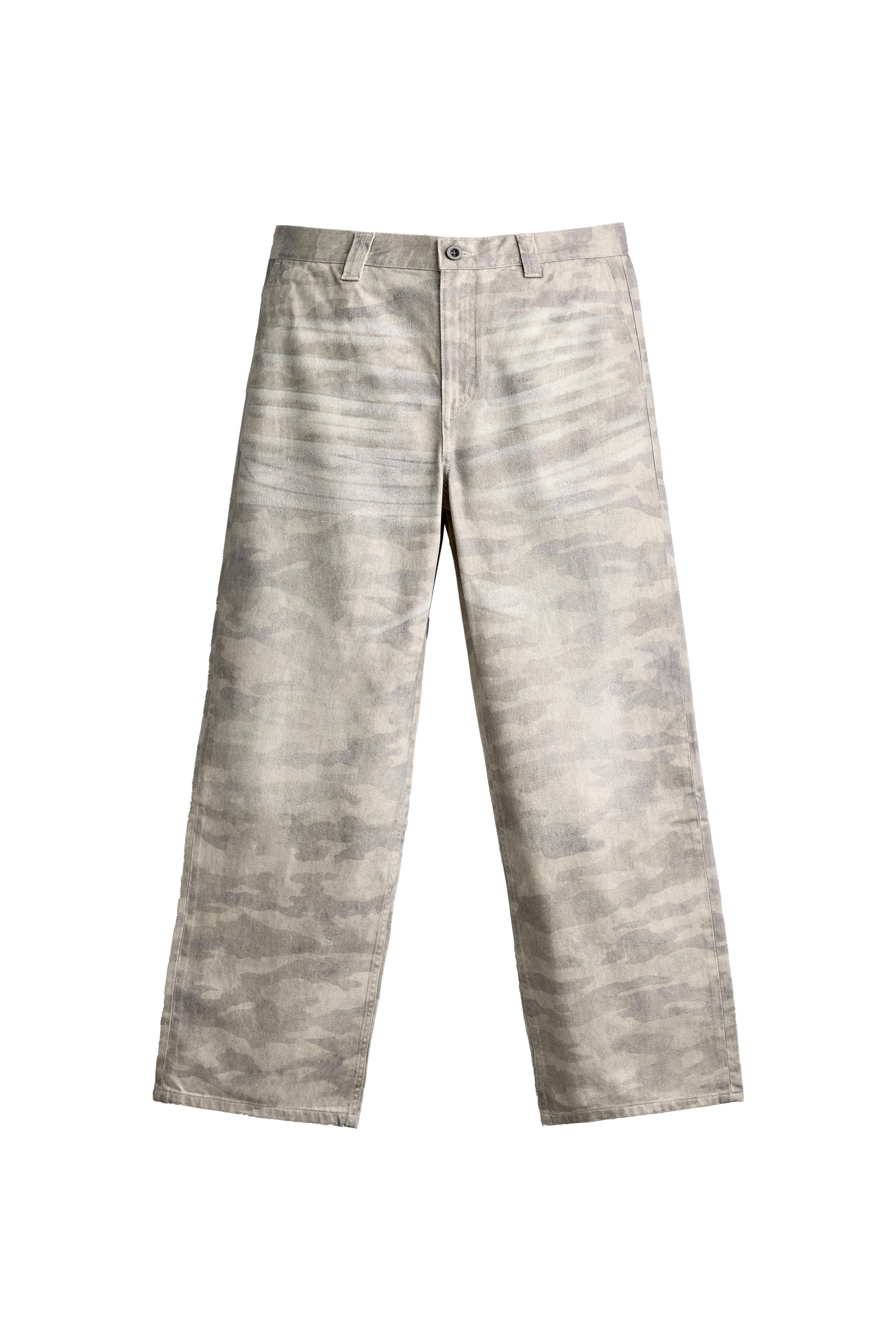 ABSTRACT PRINT RELAXED FIT TROUSERS — ZARA
