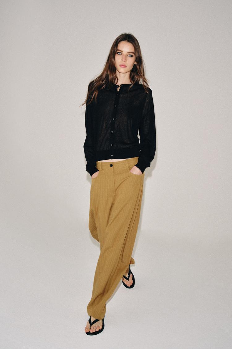Брюки зауженного кроя ZW COLLECTION в ёлочку